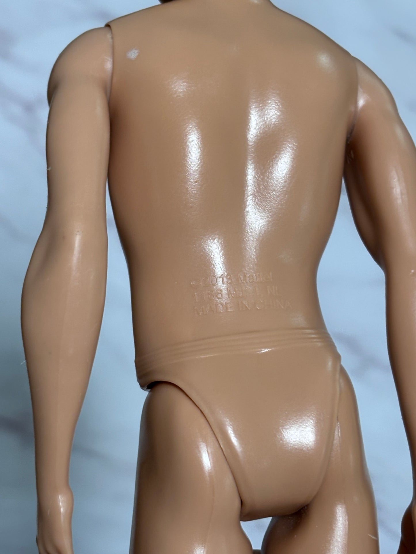 Mattel Barbie Ken Doll 2013 Blonde Molded Hair Blue Eyes No Outfit Fashion Doll