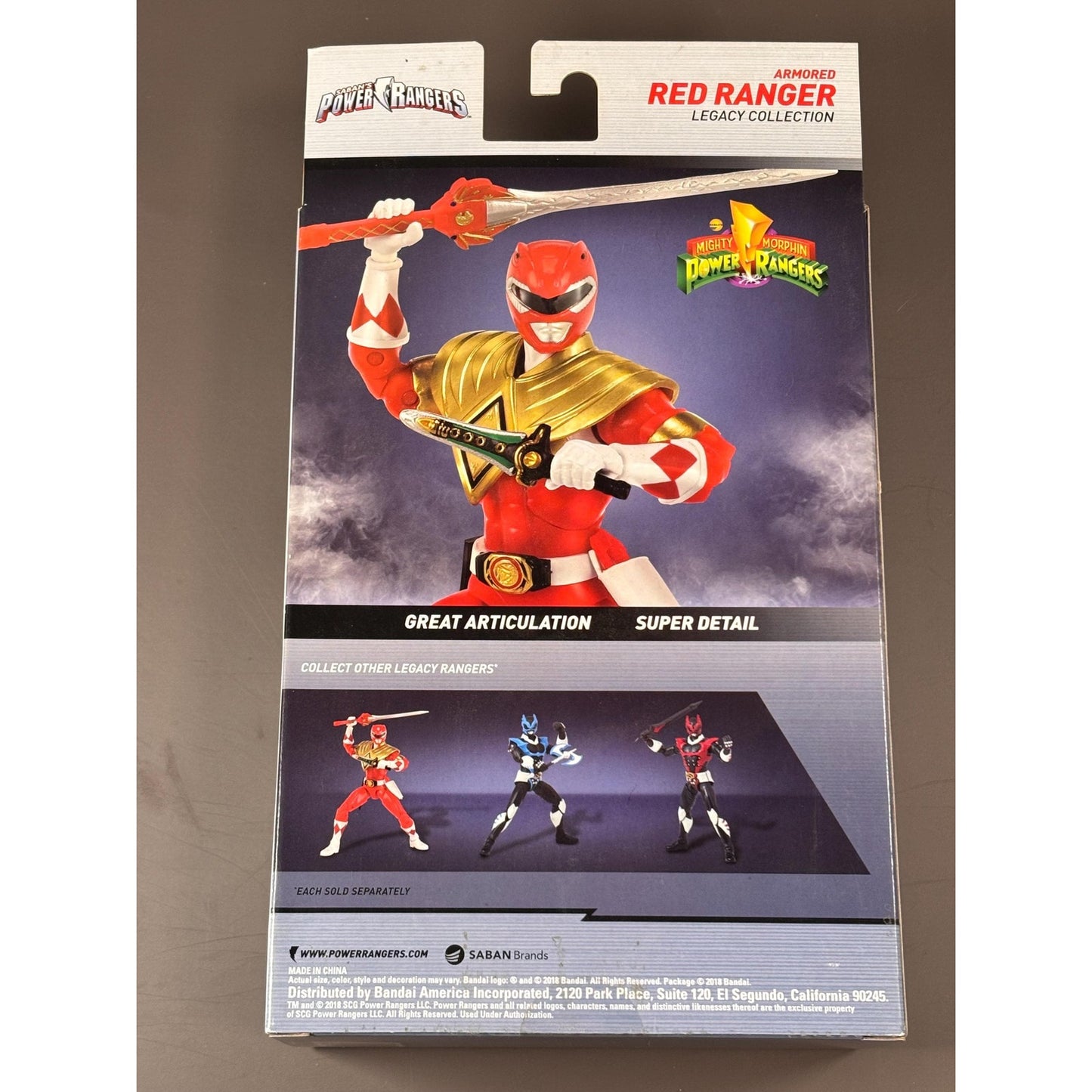 Power Rangers Legacy Armored Red Ranger Figure Game Stop Exclusive Bandai 2018