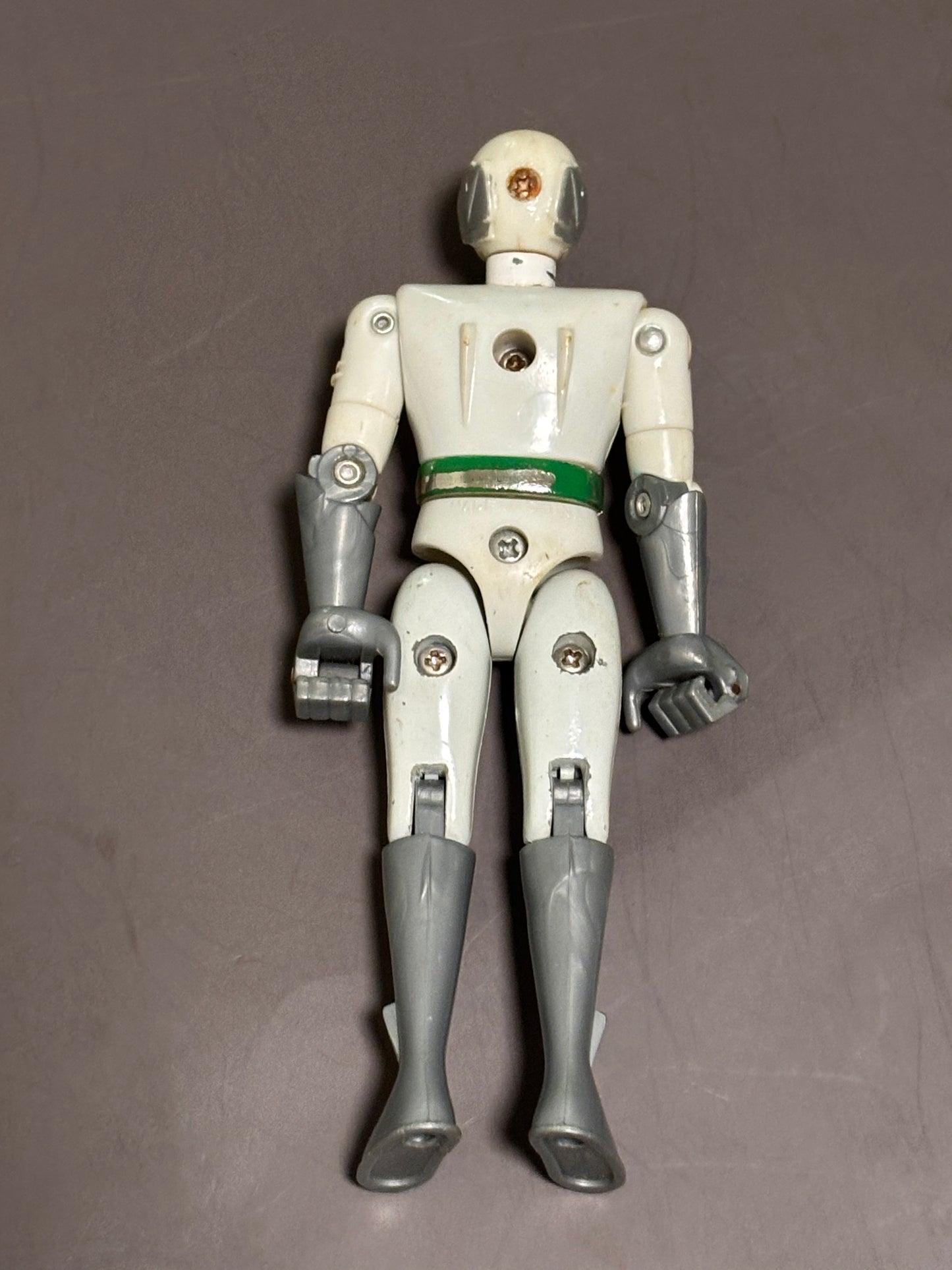 Vintage Rainbow Fighter White DieCast Power Rangers KO Action Figure