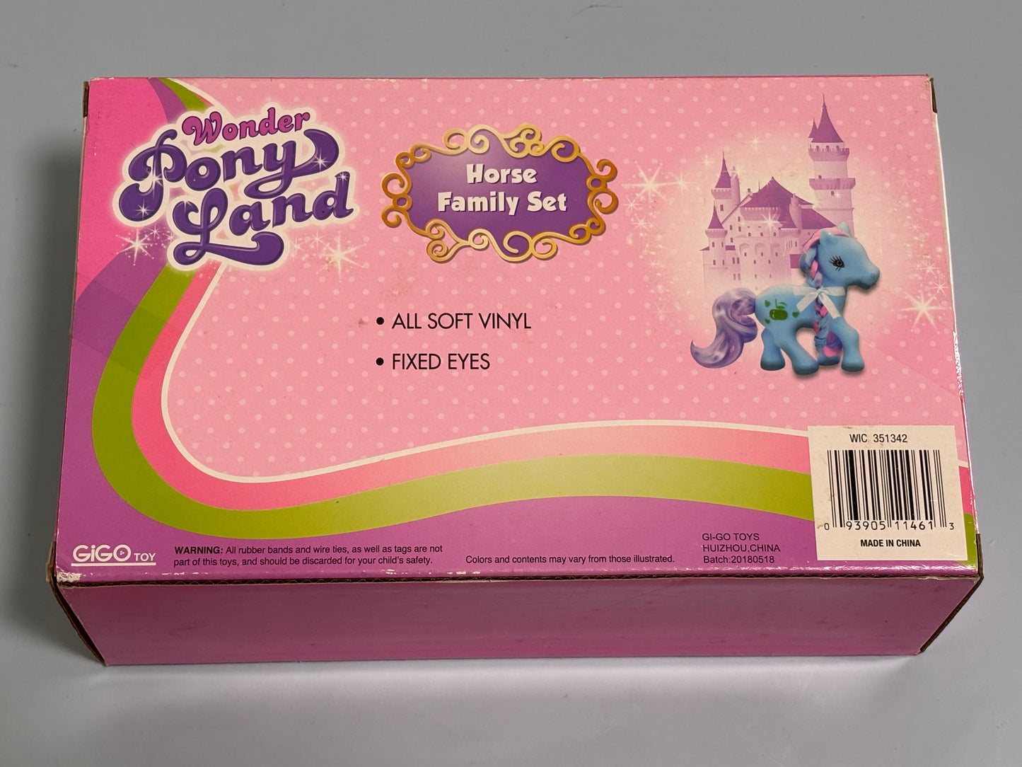 Wonder Pony Land Horse Family 4 Piece Set w/ Accessories - New