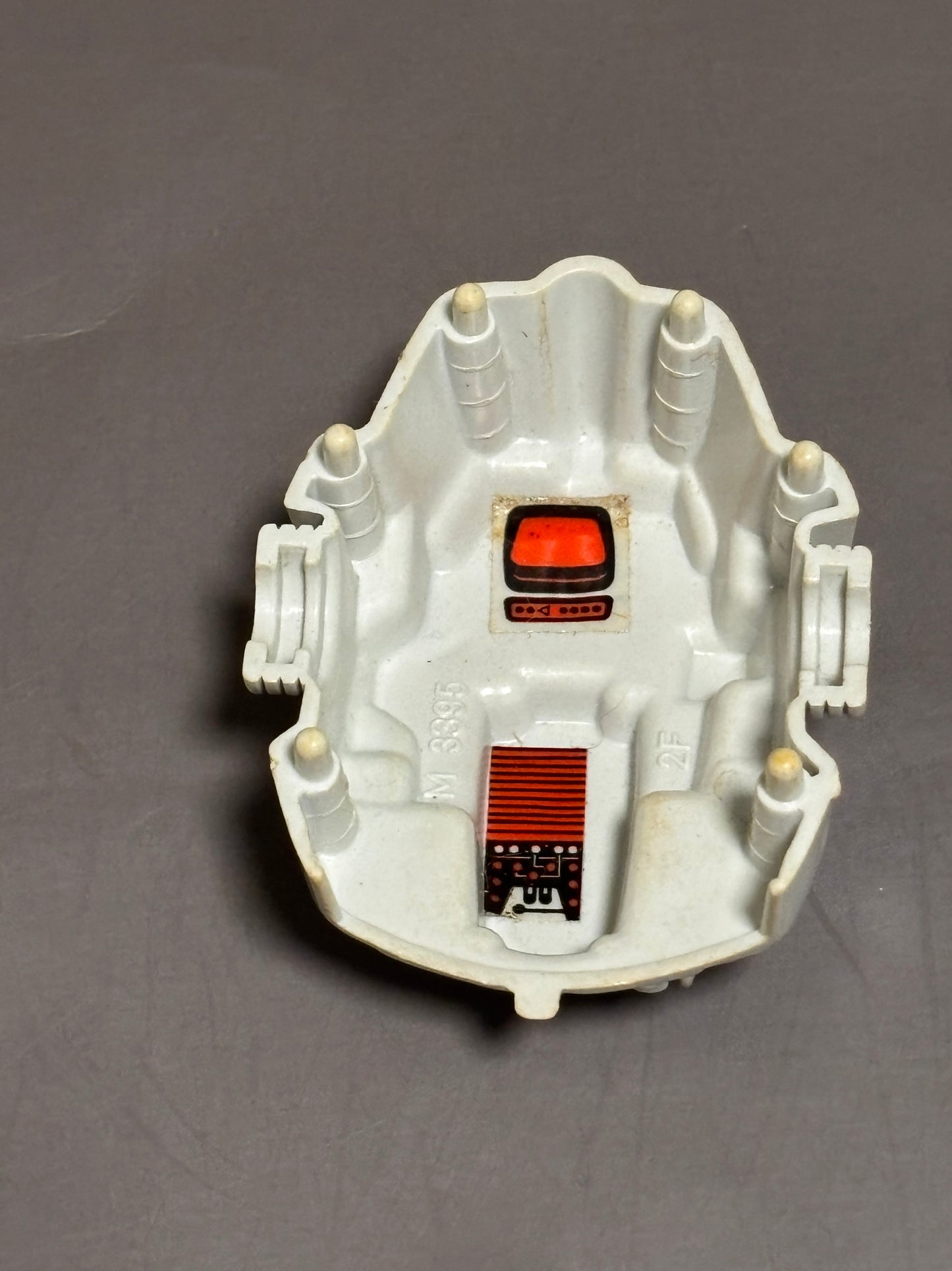 GI Joe Cobra Snake Battle Armor Vintage 1983 Front Plate Gray Accessory Part Only