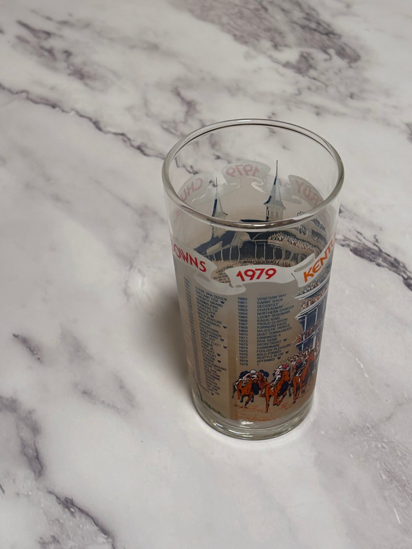 1979 Kentucky Derby Official 105th Churchill Downs Vintage Julep Glass Louisville