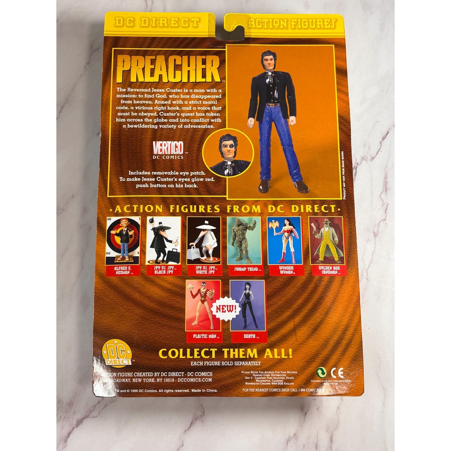 DC Direct Vertigo Comics Preacher Reverend Jesse Custer Action Figure New
