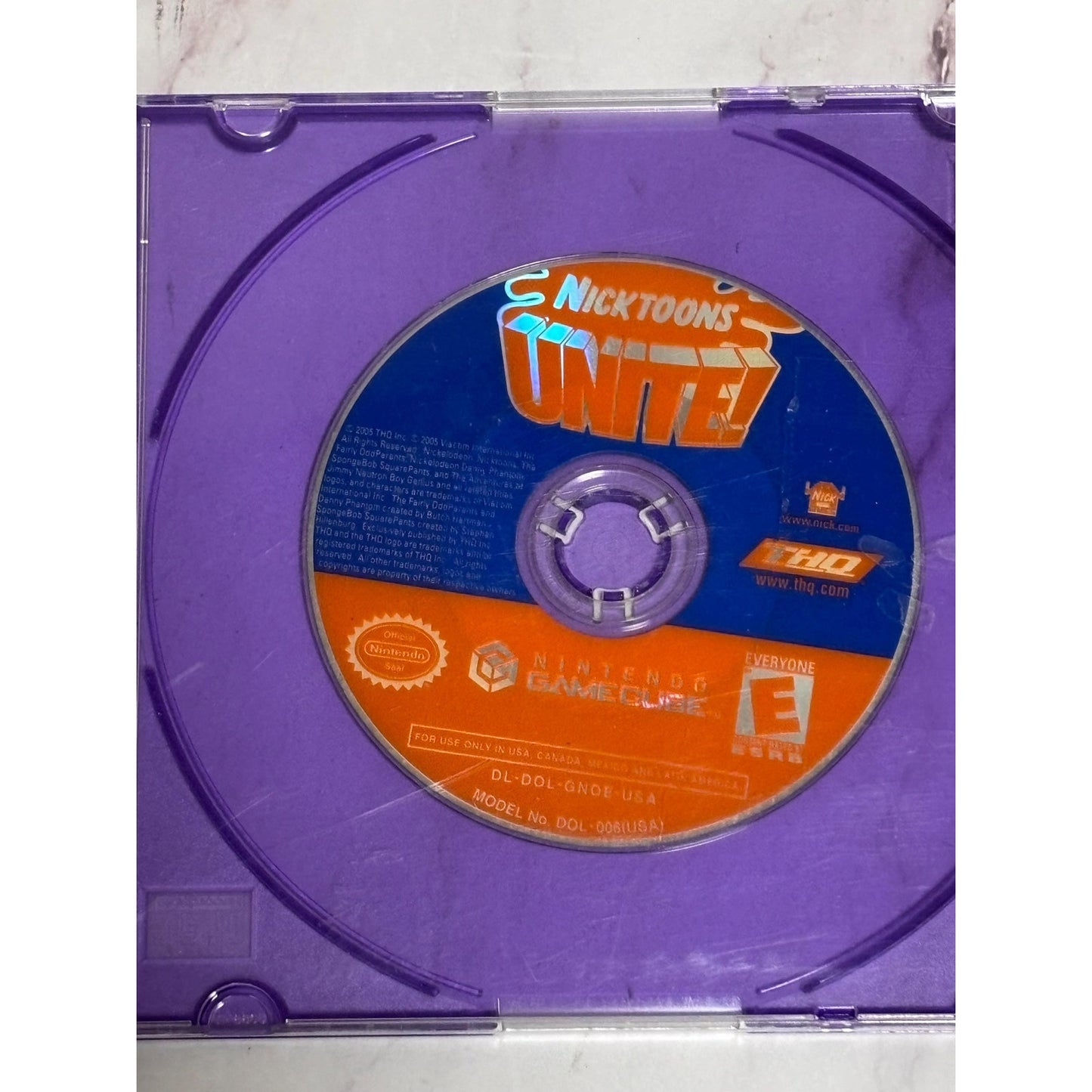 Nicktoons Unite (Nintendo GameCube, 2005) Disk Only