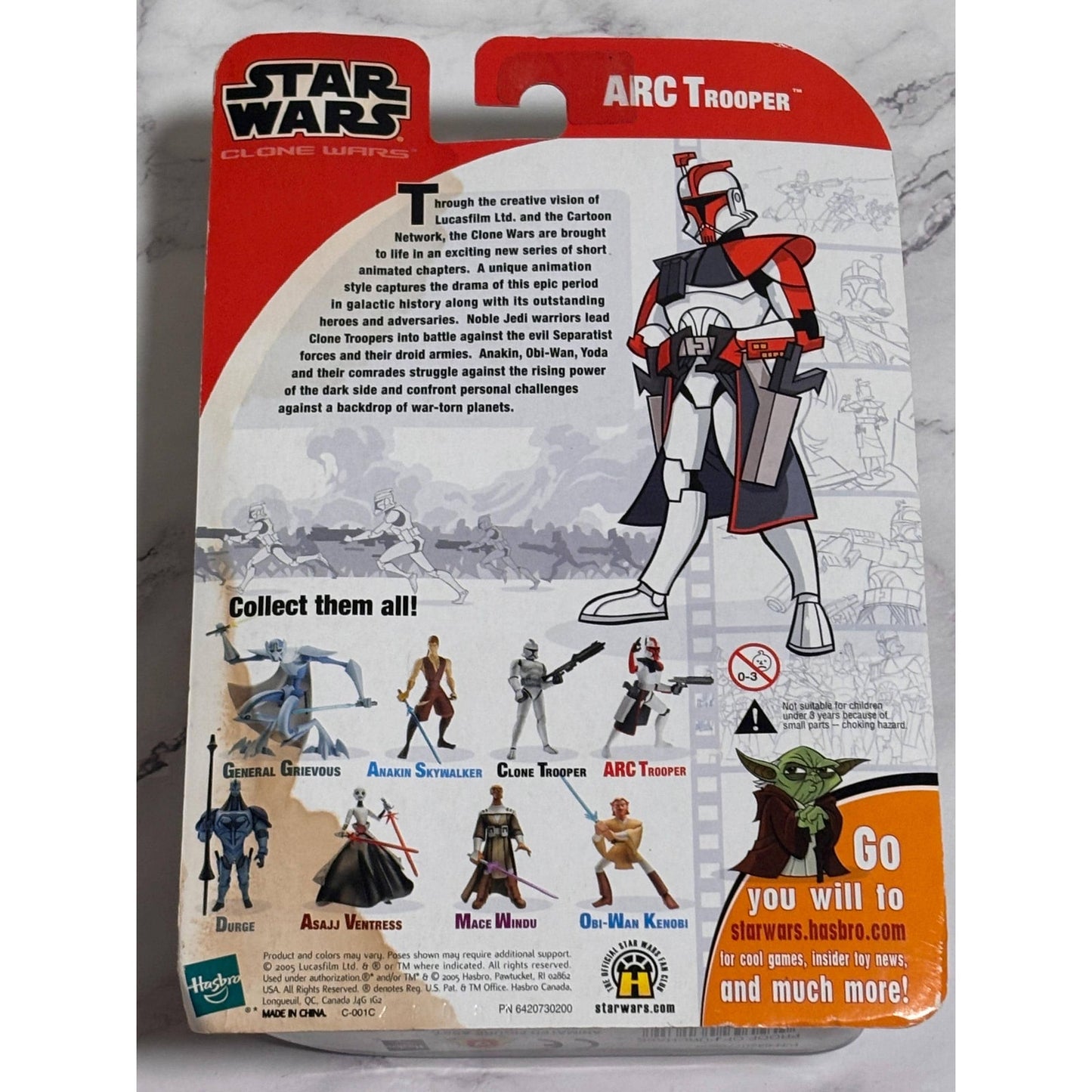 Star Wars Clone Wars Arc Trooper Cartoon Network Season 3 Figure New 2005