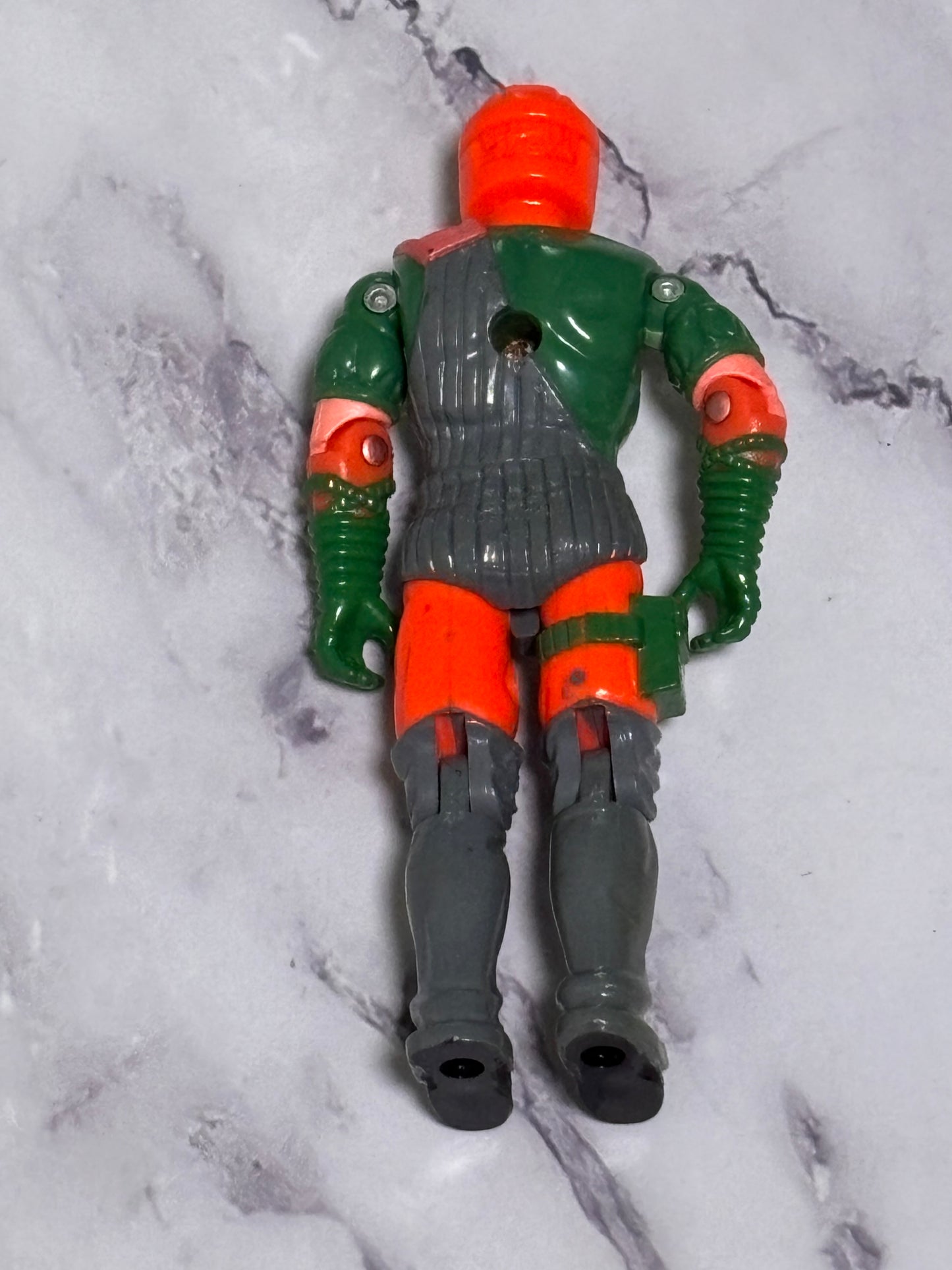 1991 GI Joe Flak Viper Cobra Anti Aircraft Trooper Hasbro Action Figure Orange