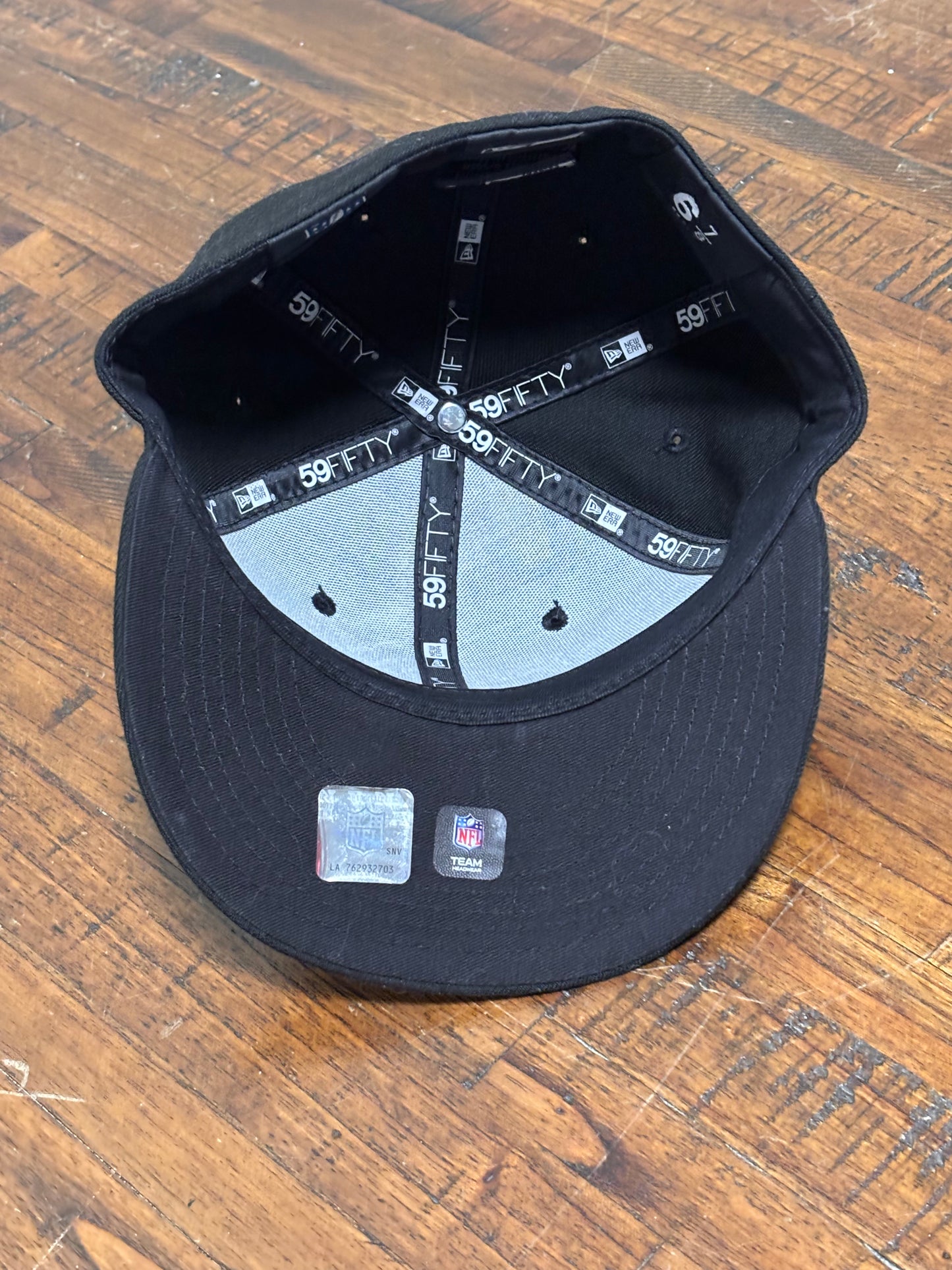 Tampa Bay Buccaneers New Era 59FIFTY MLB NFL Football Alternative Historic Logo Fitted Hat Cap Black New NWT 6 7/8