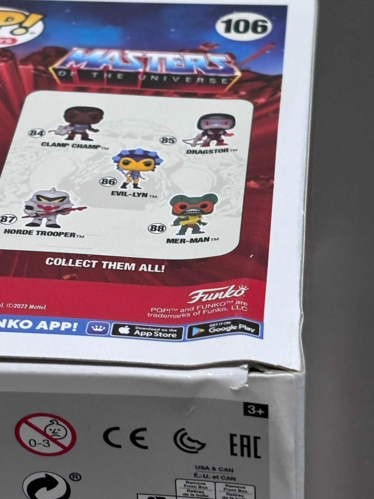 Funko Pop! Masters of the Universe #106 He-Man SDCC Toy Tokyo Exclusive Sticker