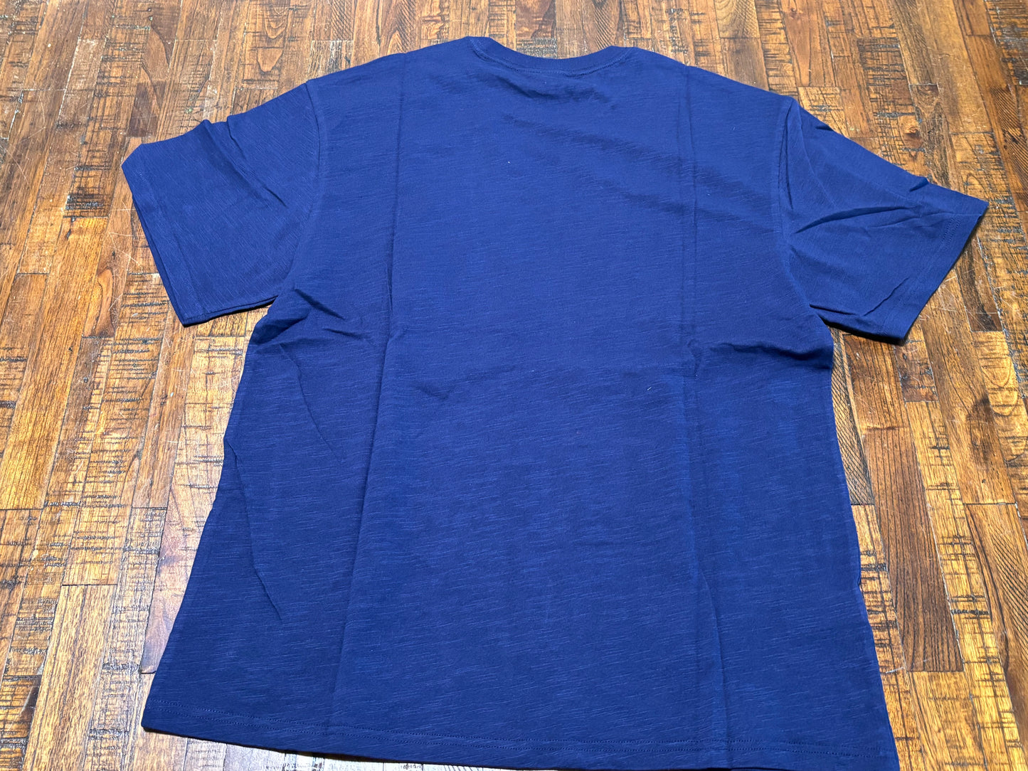 Michigan State Wolverines Mitchell & Ness College Vault Collegiate Football NCAA Logo Navy Blue Yellow Short Sleeve Tee Shirt Men’s Large L NWOT New