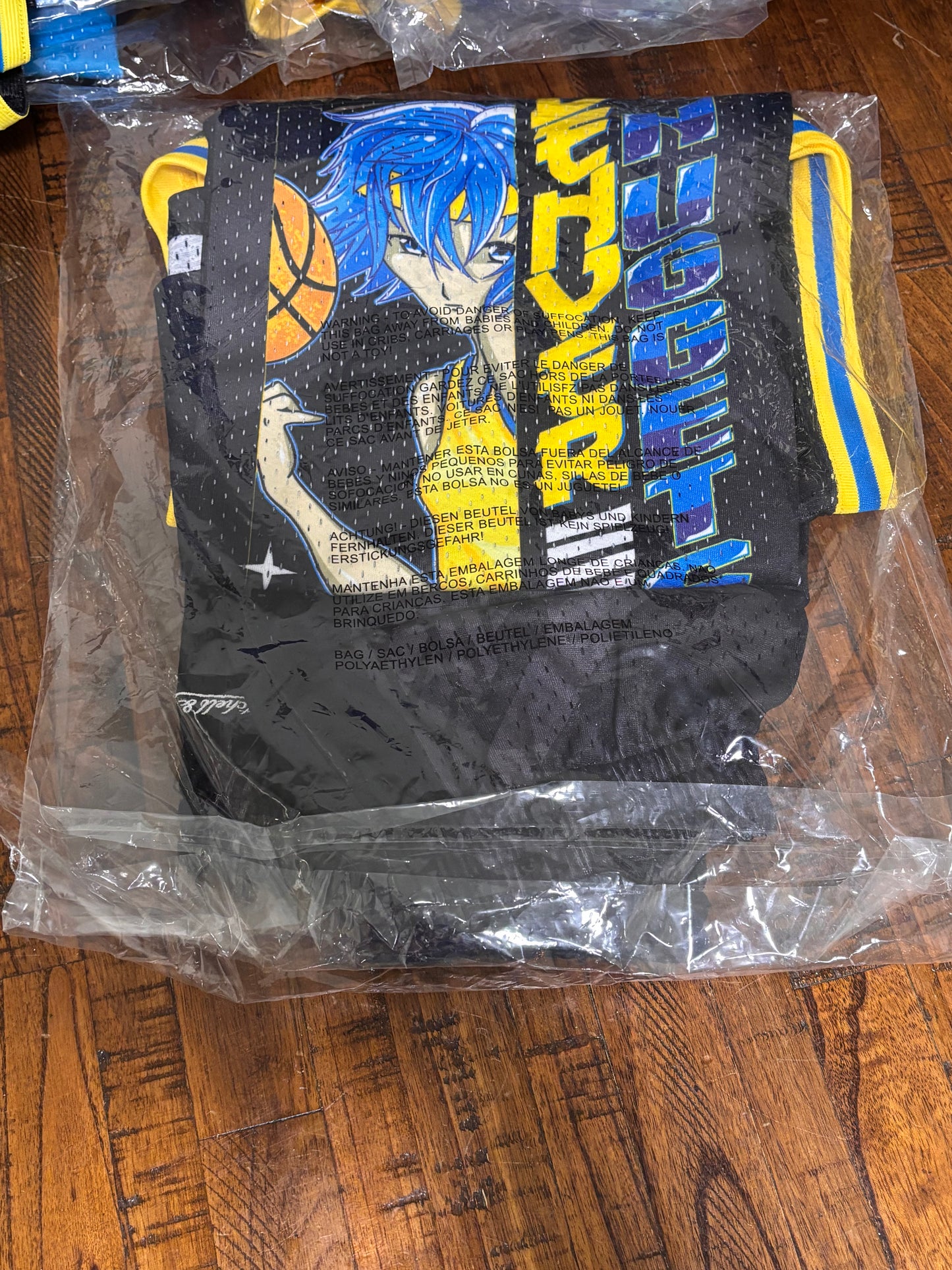 Denver Nuggets Mitchell & Ness NBA HWC Hardwood Classic Black Short Anime Character Art Womens Medium M NWOT New