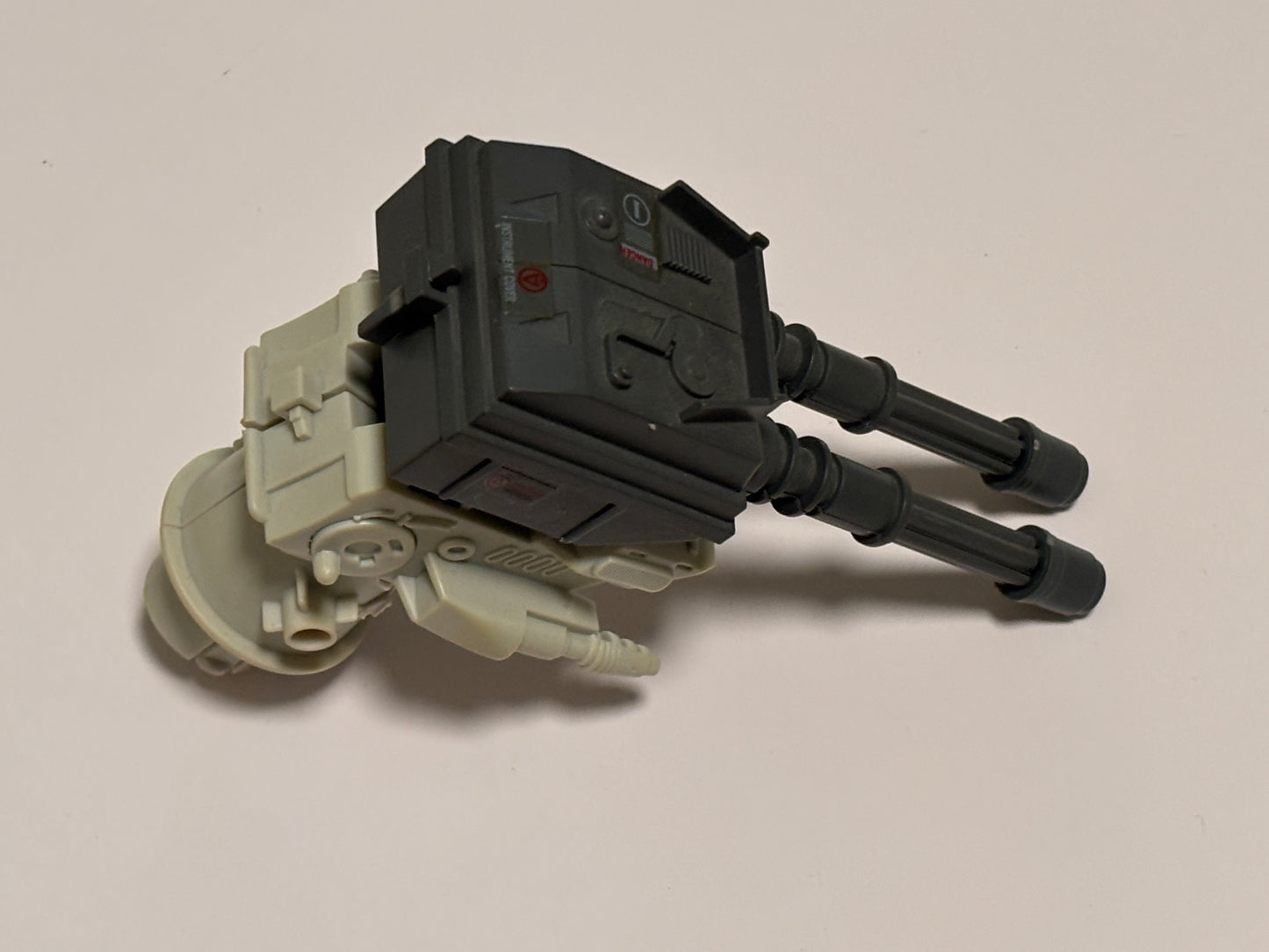 G.I. JOE 1985 Tactical Battle Platform Cannon Gun With Both Gun Caps ARAH