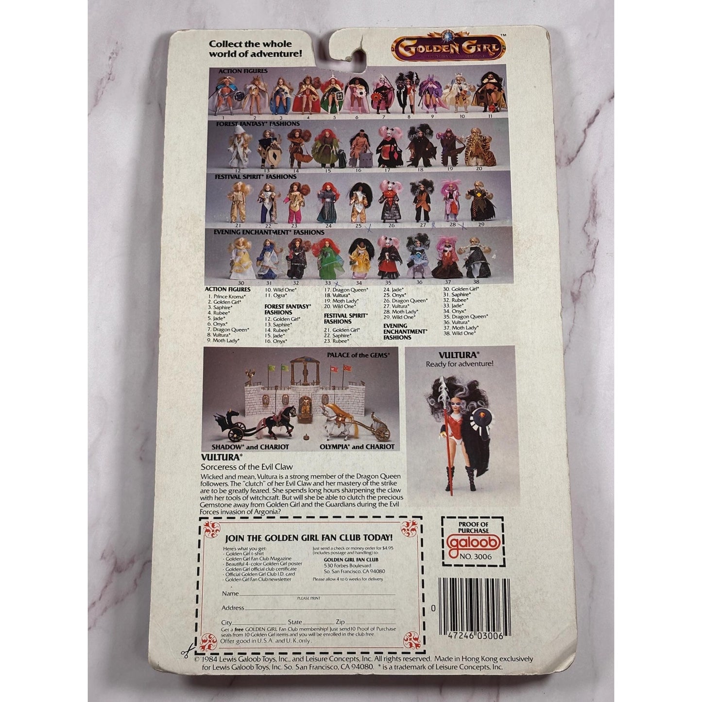 Golden Girl Adventure Fashion Festival Spirit Galoob 1984 New Vintage Figure