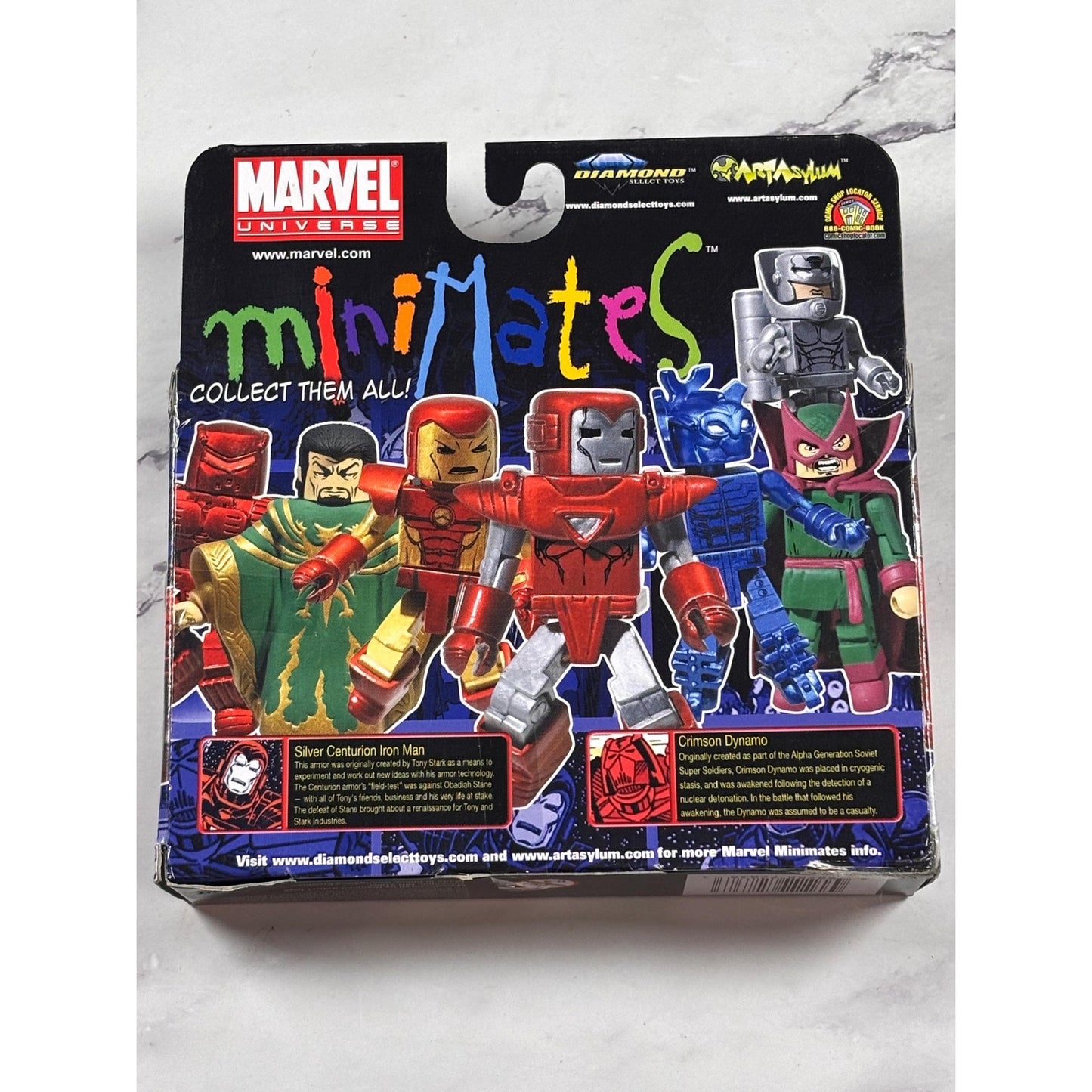 Minimates Marvel Universe Silver Centurion Iron Man & Crimson Dynamo 2-pk New