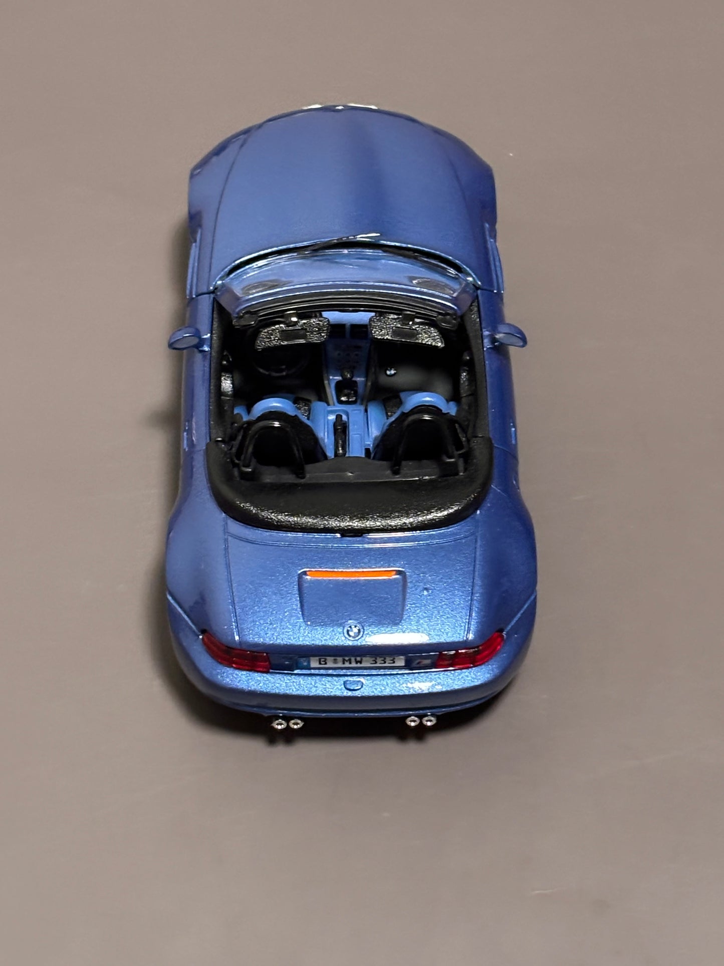 Vintage 1996 Burago BMW M Roadster 1/24 Model Blue Die Cast