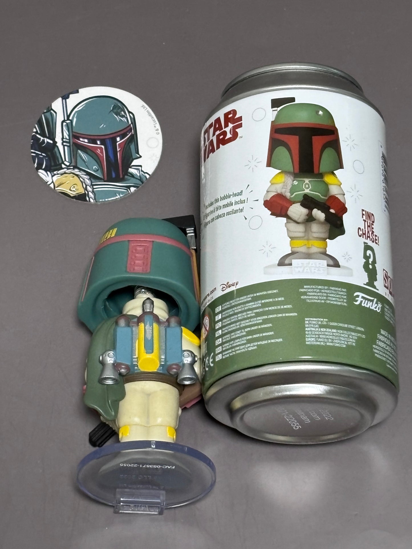 Funko Star Wars Boba Fett Figure Soda Disney Vinyl Bobble-Head 12,500