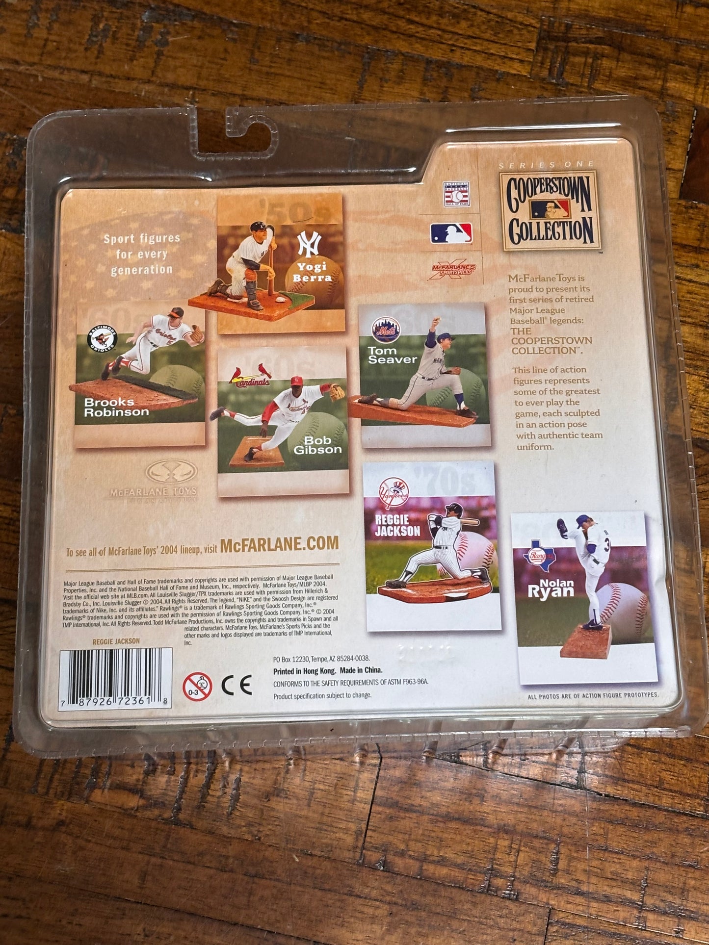 McFarlane MLB Cooperstown Collection Series 1 Baseball Reggie Jackson New York Yankees NYY 2004 Action Figure New