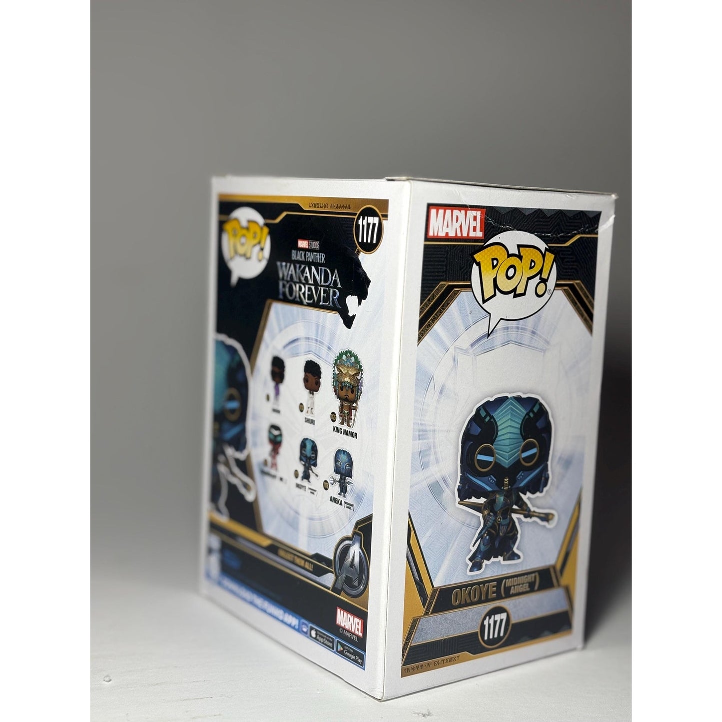 POP! Funko MARVEL Wakanda Forever #1177 Okoye (Midnight Angel)