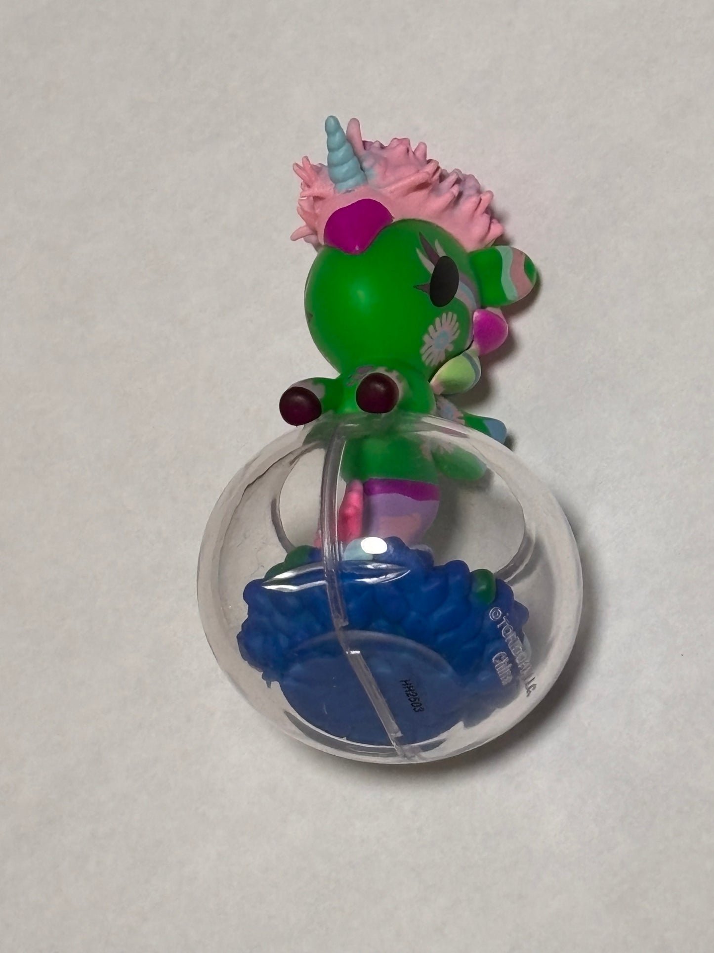 Tokidoki Capsule Cuties Mermicorno Mermaid Neon Reefs Series Neon Green Coral Mini Vinyl Figure 3” Anime