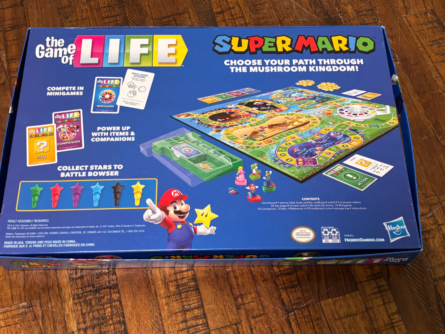 Hasbro The Game of Life Super Mario Board Game, Play Minigames, 2+ Players, 8+