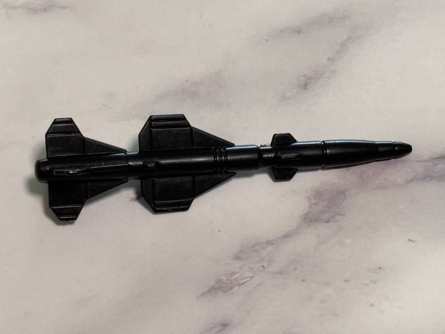 GI Joe Cobra Darklon Evader Missle Bomb Original 1989 Vehicle Black Weapon Part