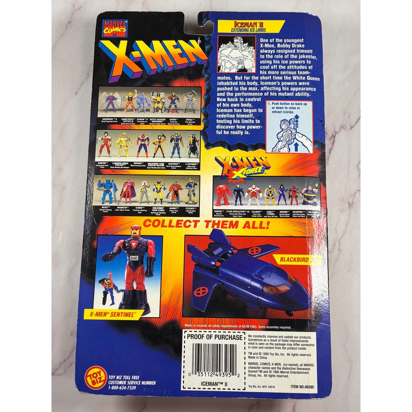 Toy Biz X-MEN Invasion Series "Spiral" 1995 Arm-Spinning Action New