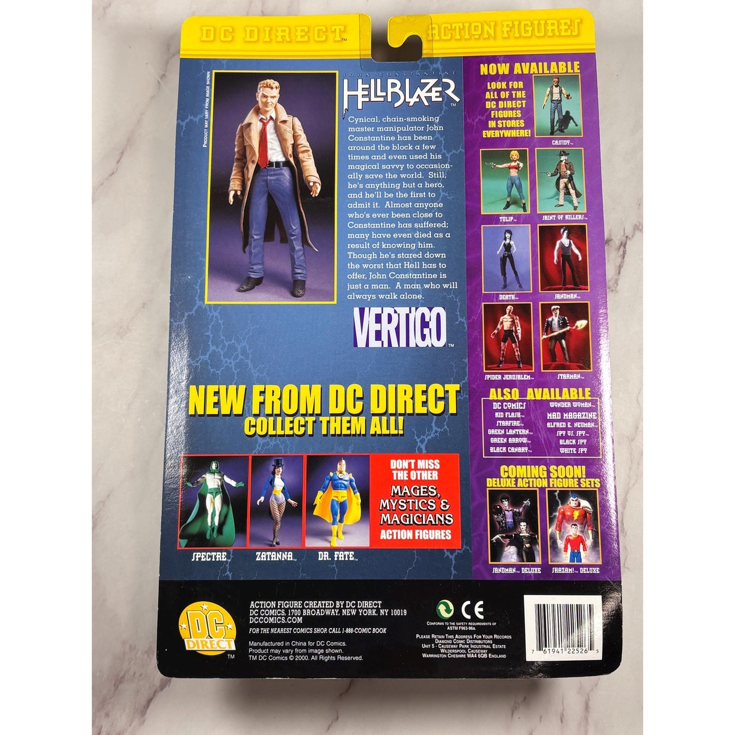 DC Direct Hellblazer "John Constantine" Action Figure Vertigo 2000