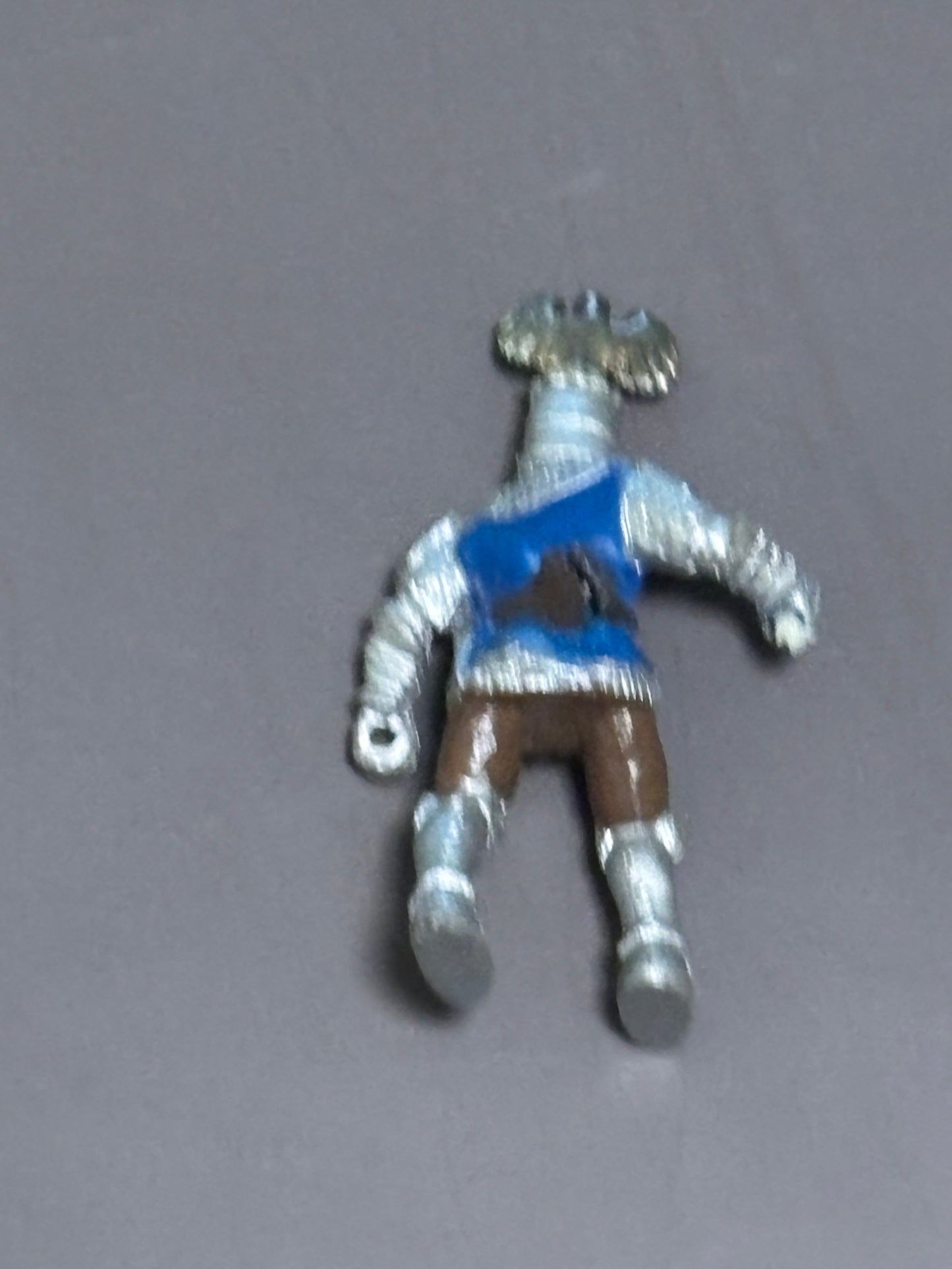 2002 Papo Knight With Crest Figure Blue 1311 Loose Blue And Gold