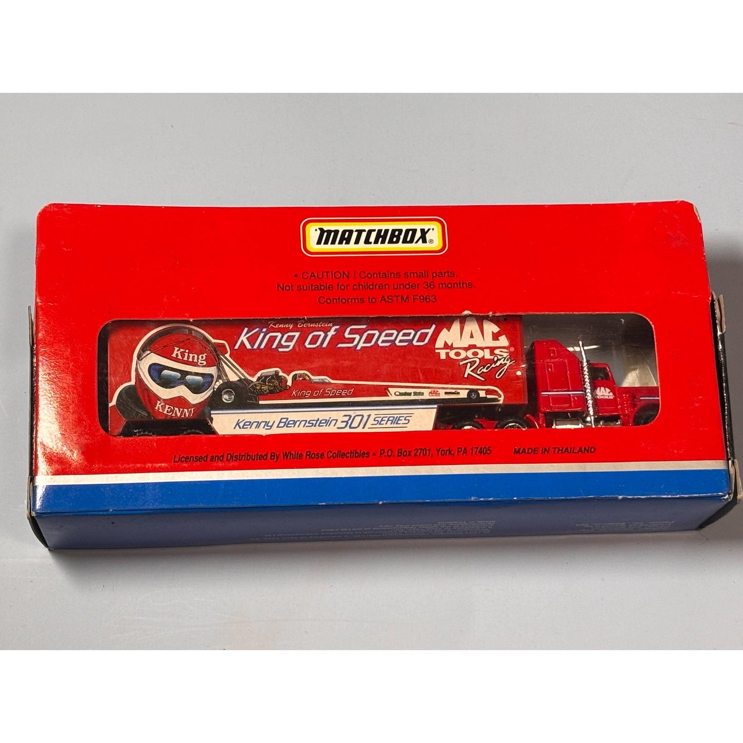 Matchbox (King of speed ) Mac tools racing transporter Kenny Bernstein 301series