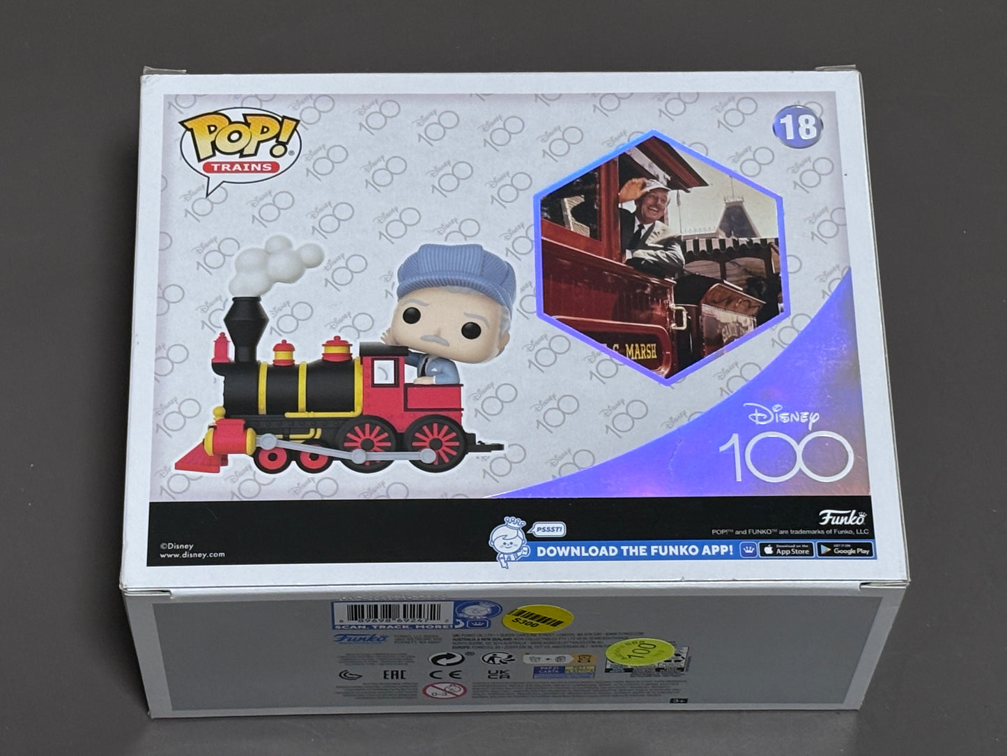 Funko Special Edition Disney 100 Walt Disney On Engine #18 Pop! Trains New Amazon