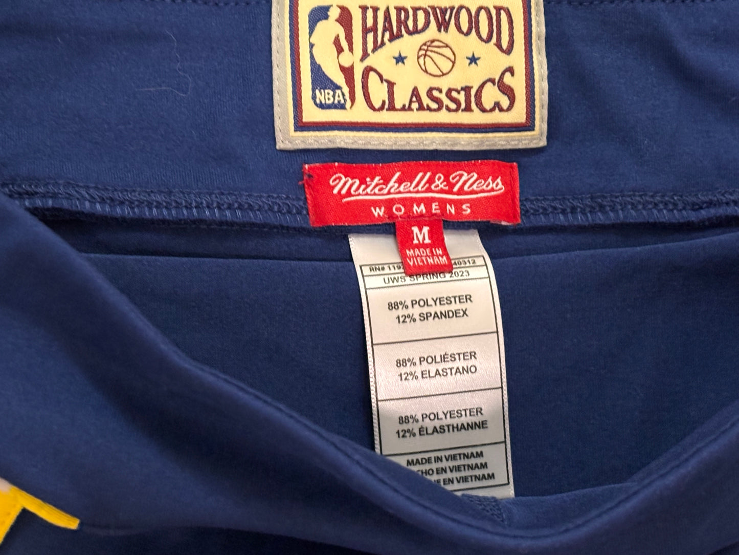 Denver Nuggets Mitchell & Ness NBA HWC Hardwood Classic Navy Blue Shorts Skirt Women’s Medium M NWOT New