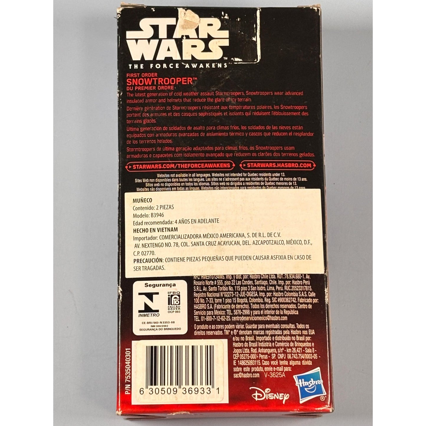 Hasbro Star Wars First Order Snow Trooper The Force Awakens 6 inch action figure
