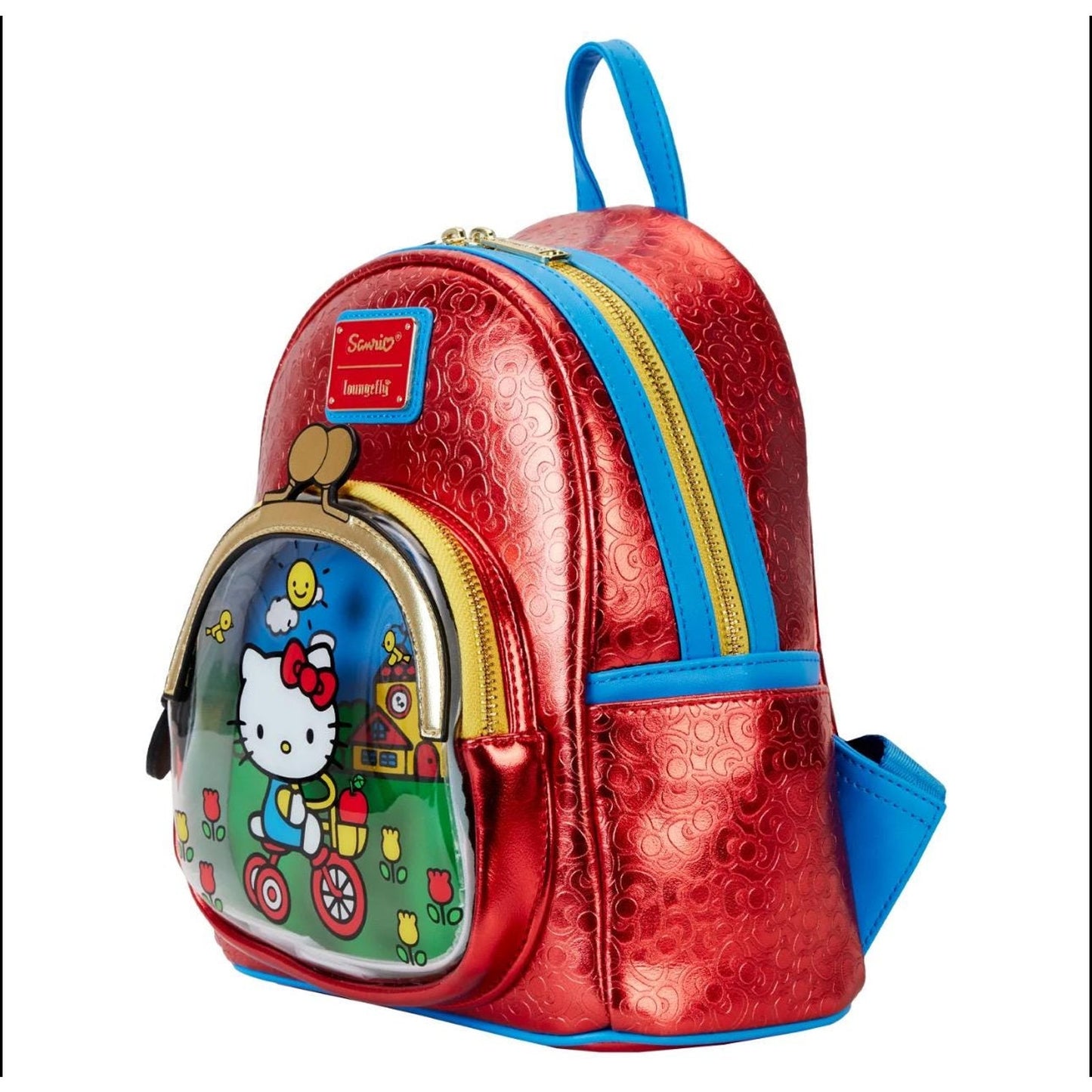 Hello Kitty x Loungefly 50th Anniversary Classic Mini Backpack NWT Red Blue
