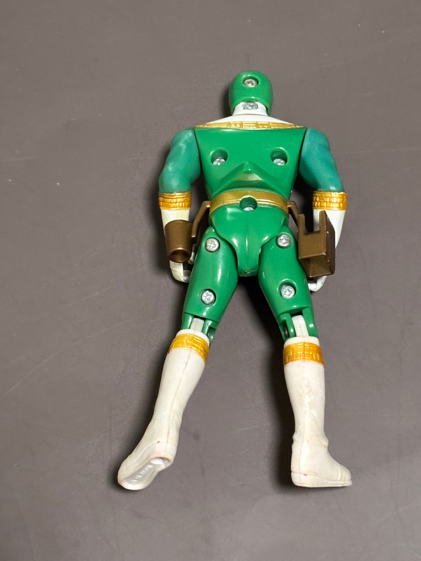 Vintage 1996 Mighty Morphin Power Rangers Zeo Green Ranger Action Figure 5.5”