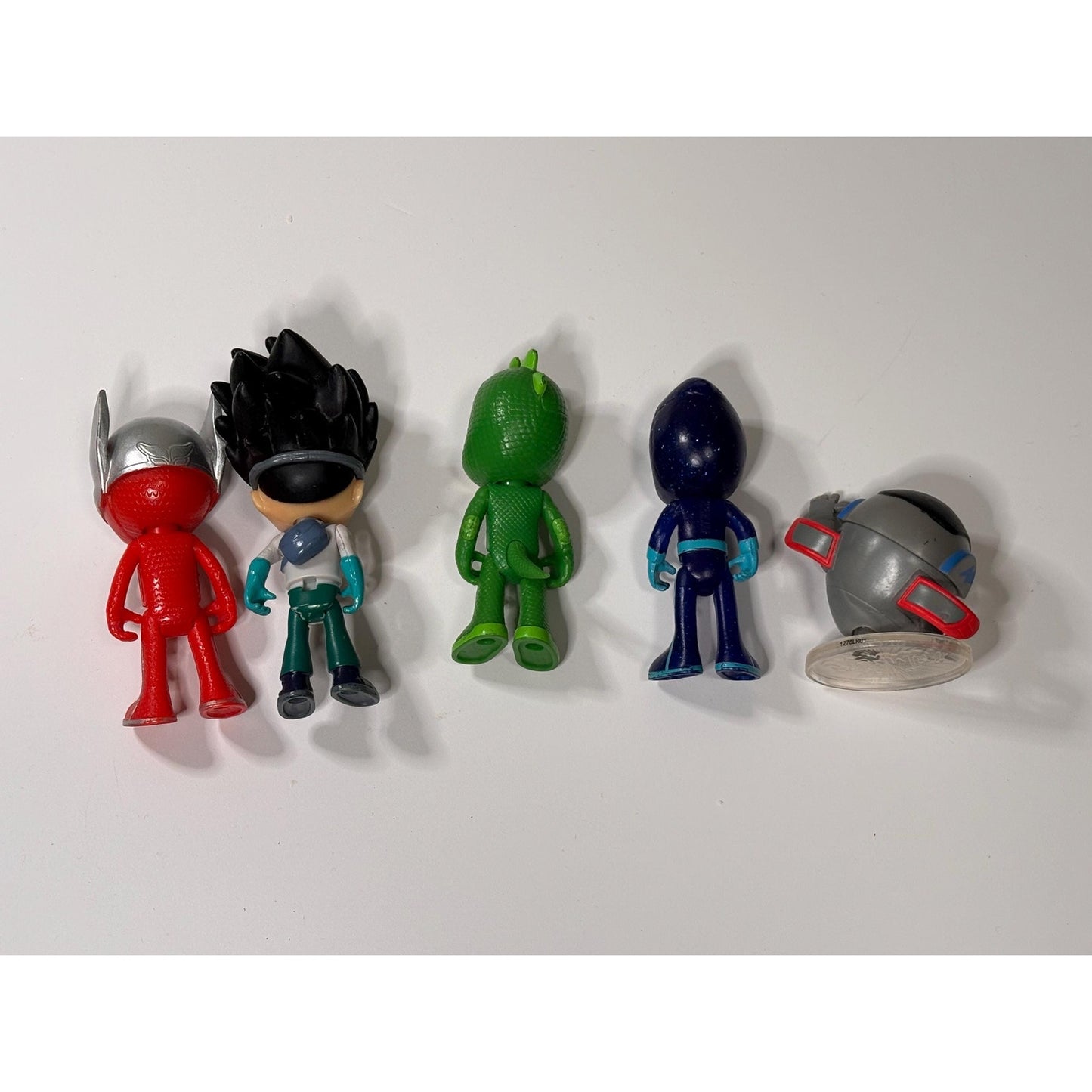 Lot of 5 PJ Mask 3” Articulated Action Figures Gekko Owlette Romeo & Night Ninja