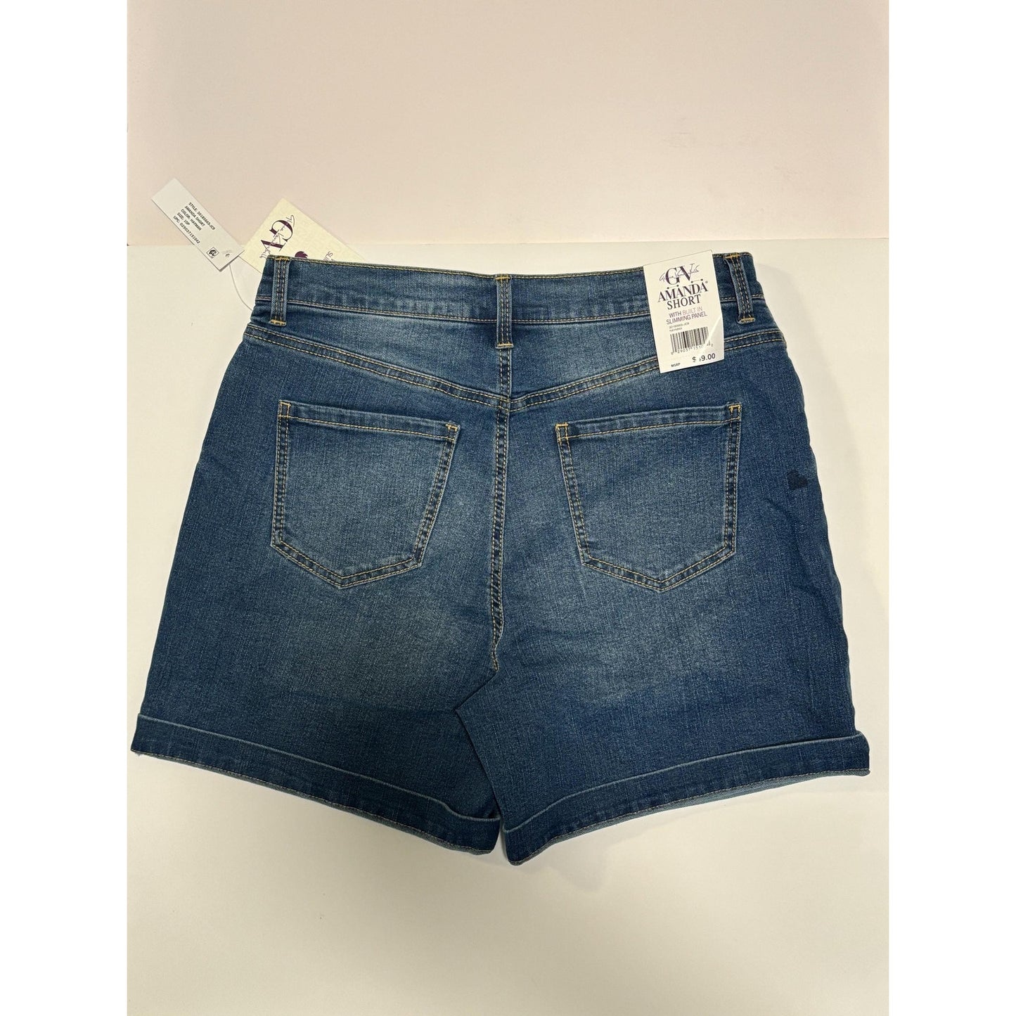 Gloria Vanderbilt AMANDA Shorts Slimming Panel Classic Rise Denim 10P NWT
