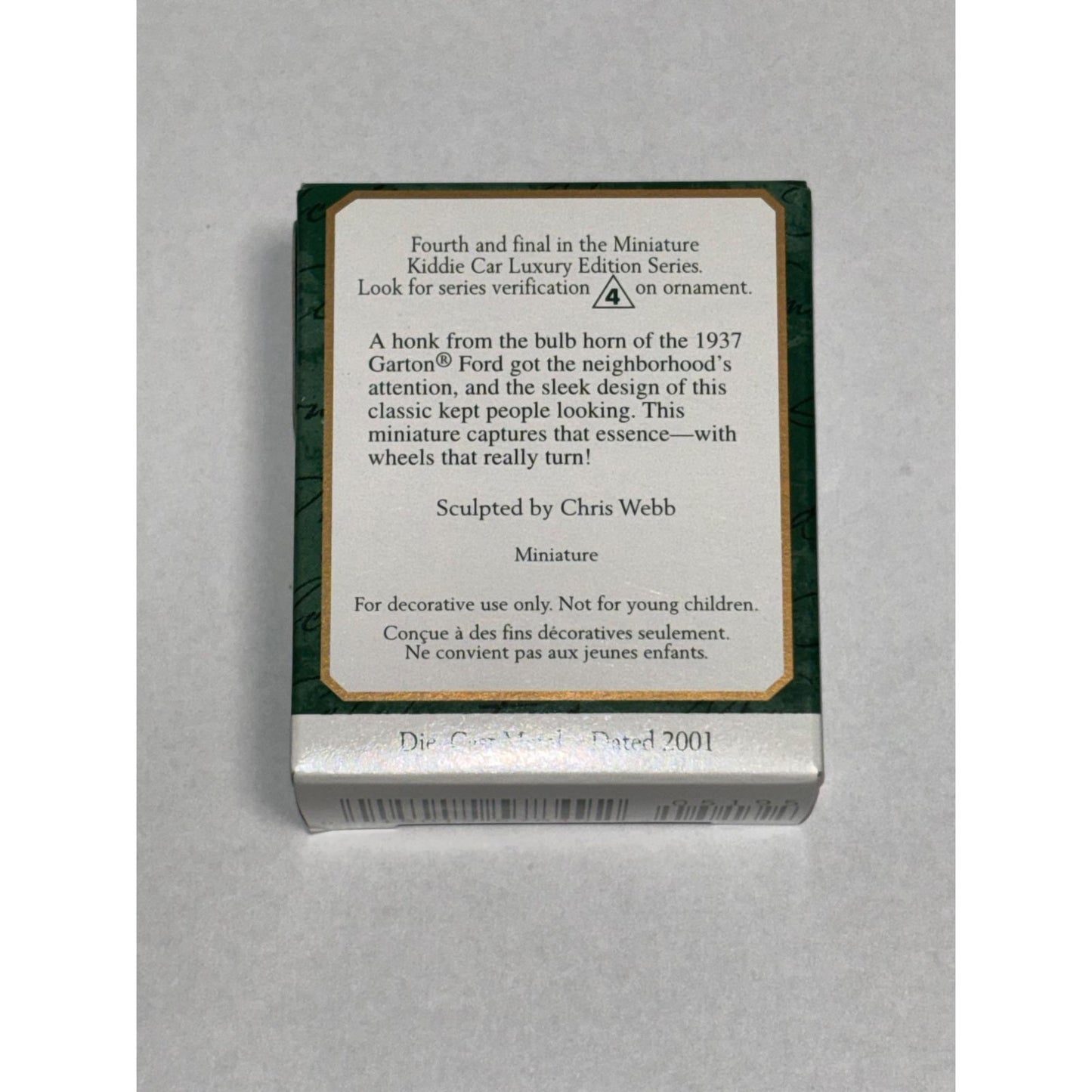 Hallmark Keepsake Ornament 1937 Steelcraft Mini Auburn Kiddy Car Luxury Edition