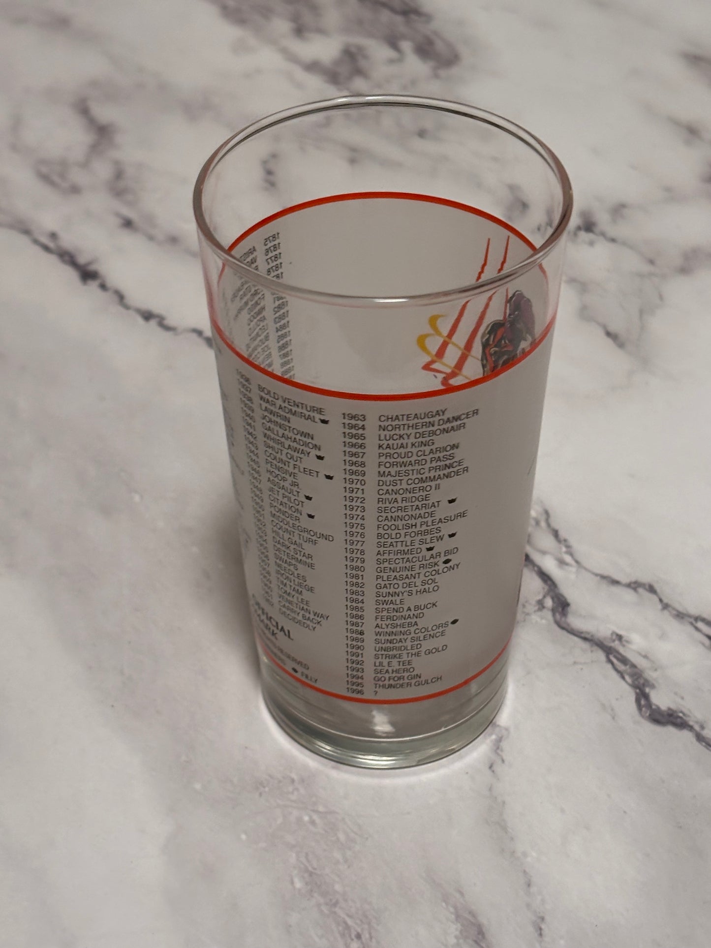 1996 Kentucky Derby Official 122nd Churchill Downs Vintage Julep Glass Louisville