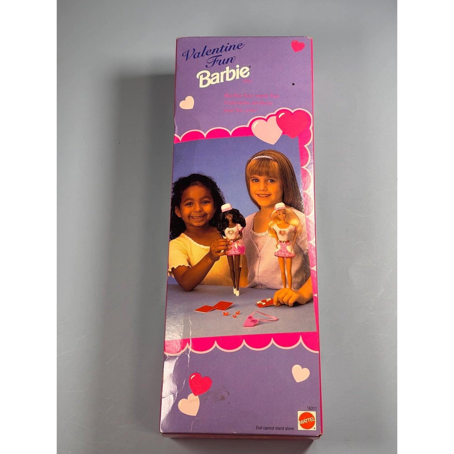 1996 Valentine Fun Barbie Vintage Pink Box Mattel Special Edition# 16311 New