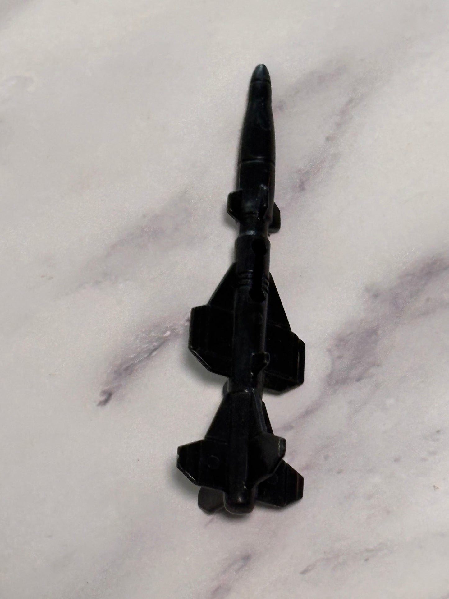 GI Joe Cobra Darklon Evader Missle Bomb Original 1989 Vehicle Black Weapon Part