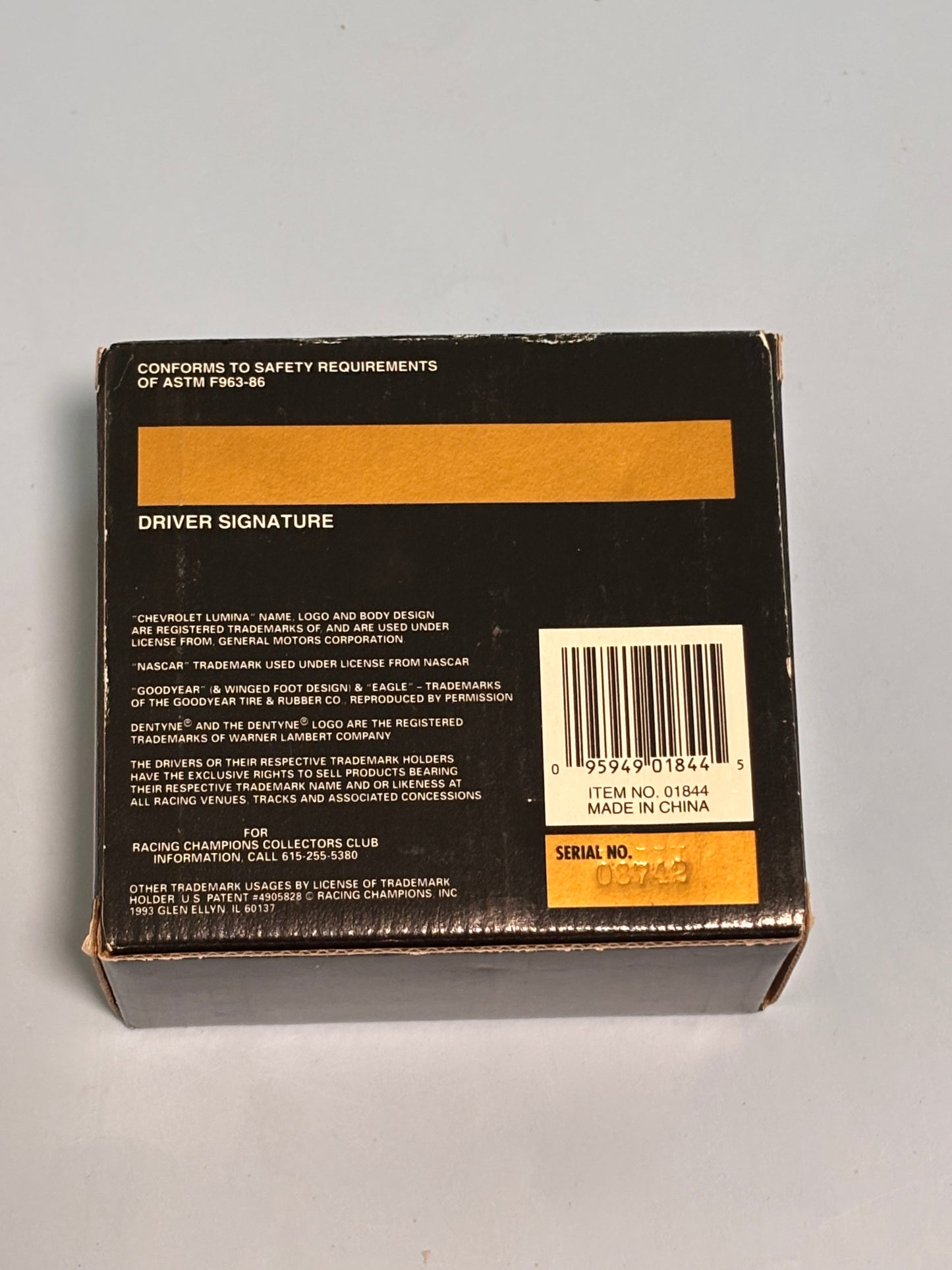 Racing Champion 1993 Premier Edition Joe Nemechek 1:64 Stock Car #87 Nascar 20,000