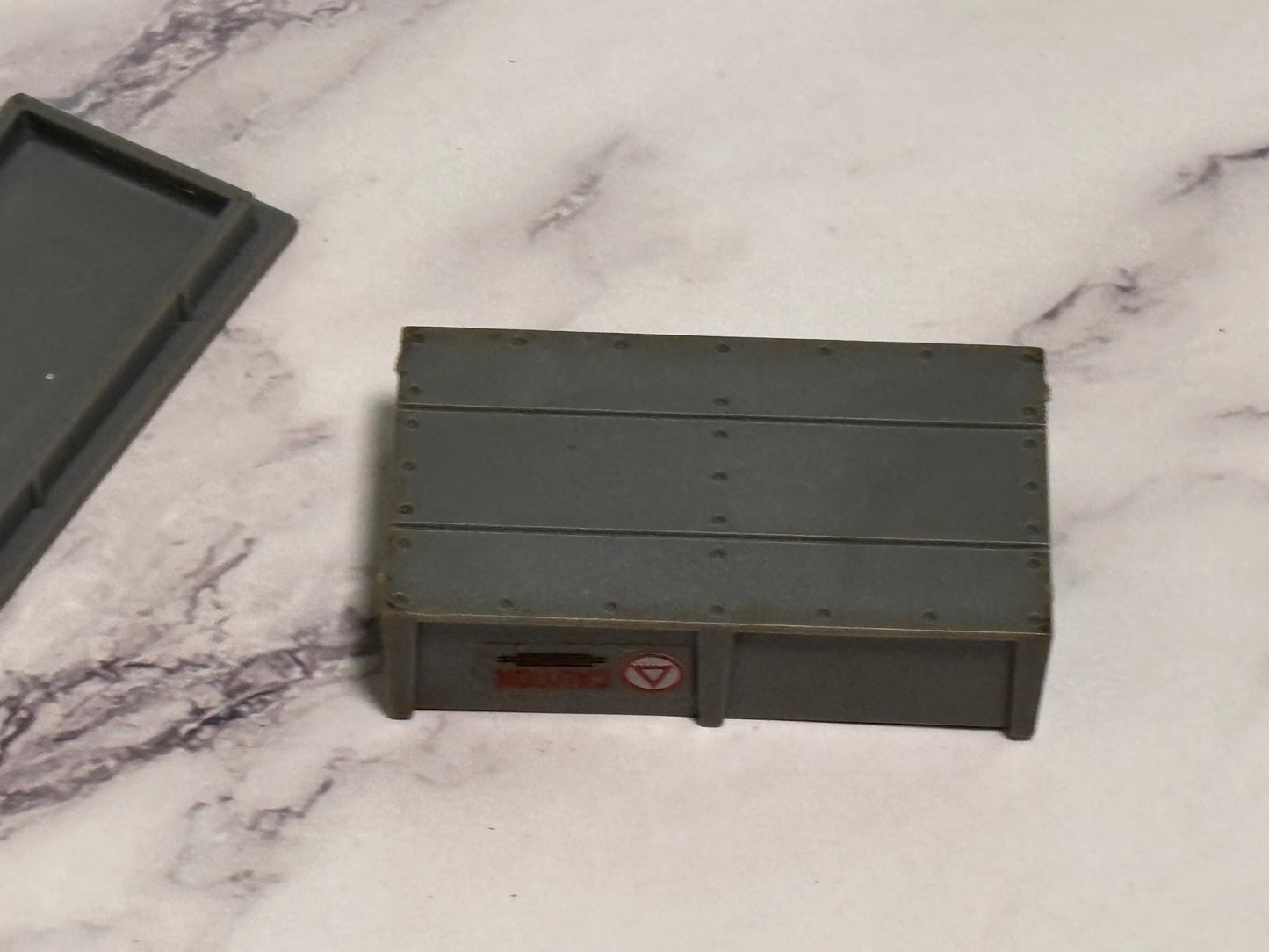 Vintage GI Joe 1984 Missile Defense Unit Missile Crate & Lid Ammo Box ARAH