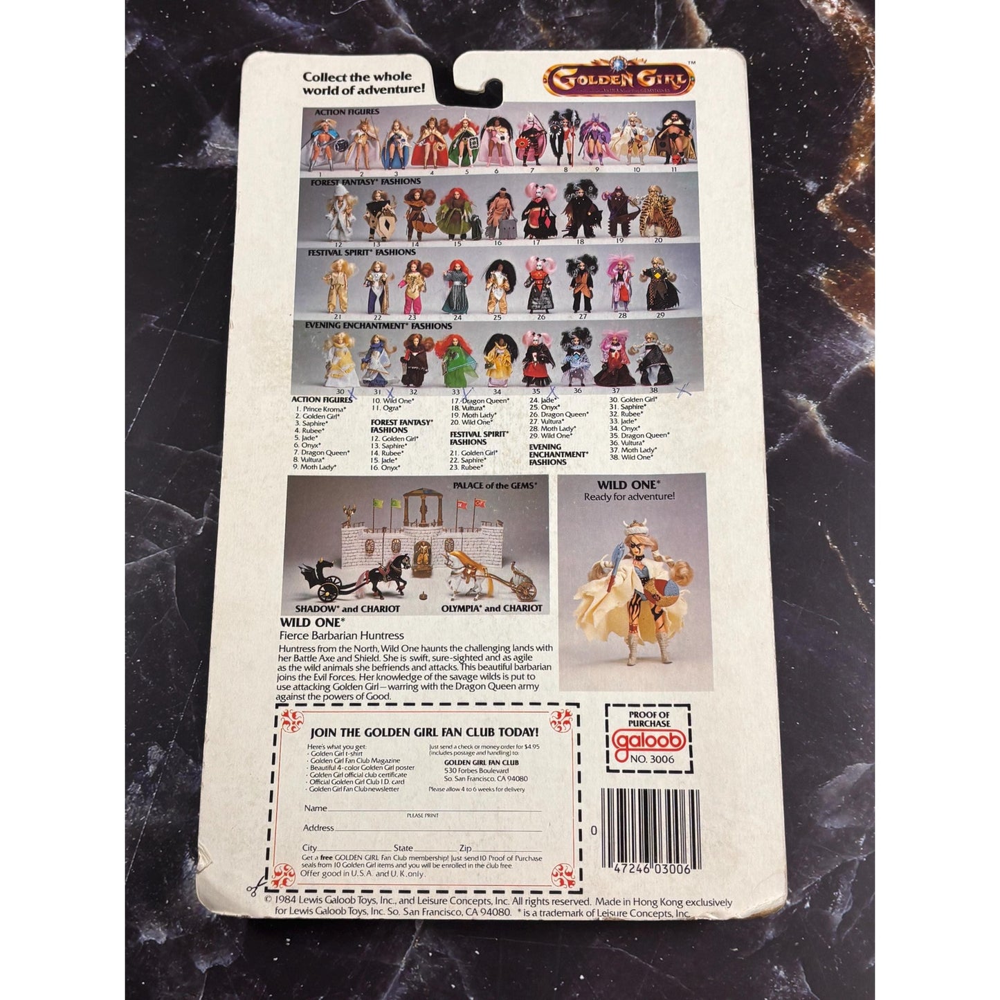 Golden Girl Adventure Fashion Evening Enchantment Galoob 1984 New Vintage