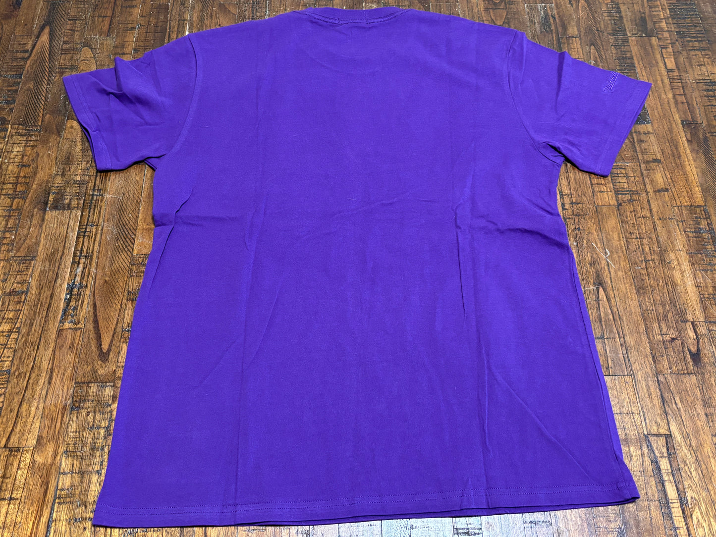Los Angeles LA Lakers Mitchell & Ness HWC Hardwood Classic Nba Retro Short Sleeve Shirt Purple Women Medium M New NWT