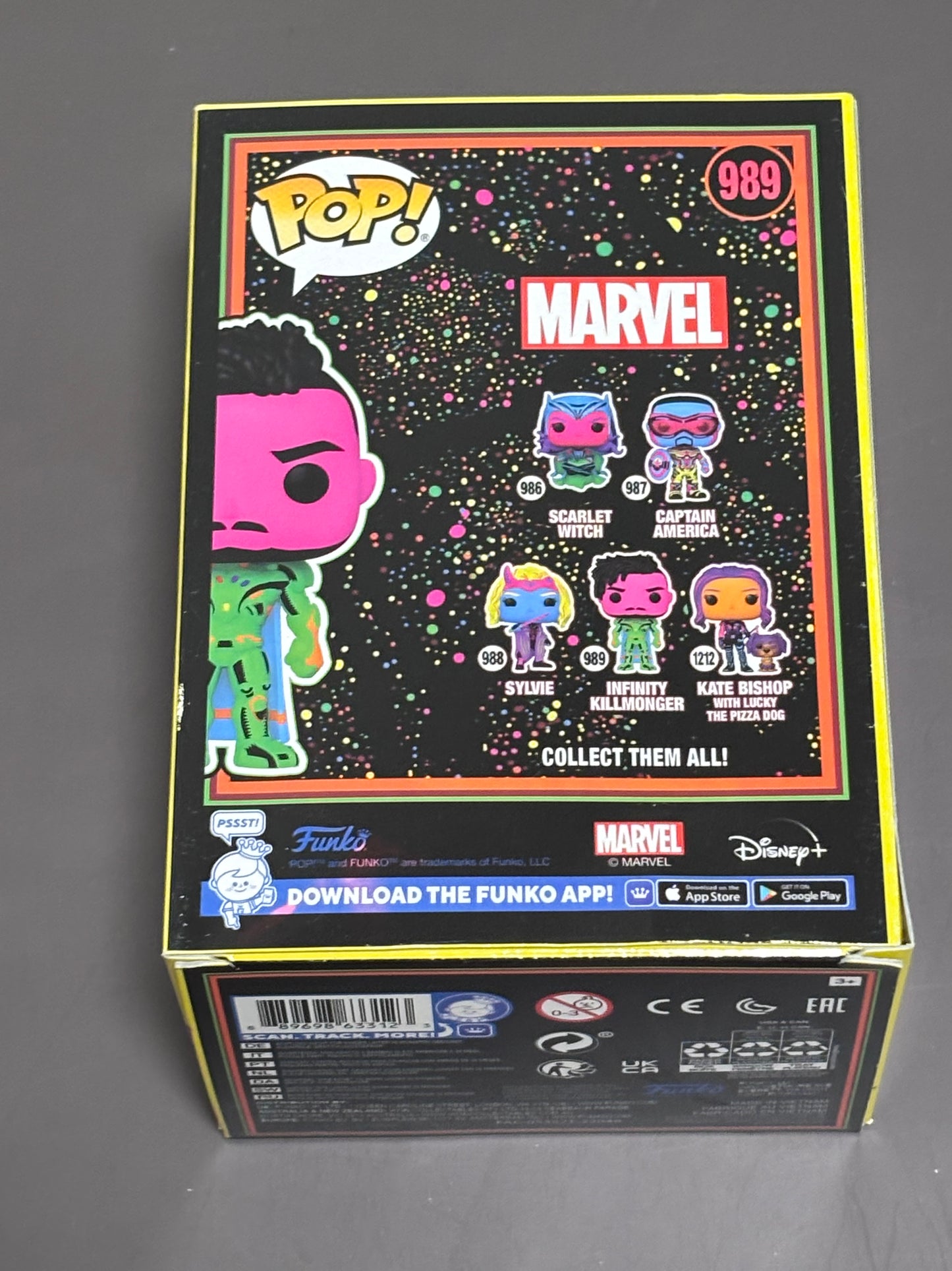 Funko Pop! Marvel What If? Infinity Killmonger #989 Blacklight Target Exclusive