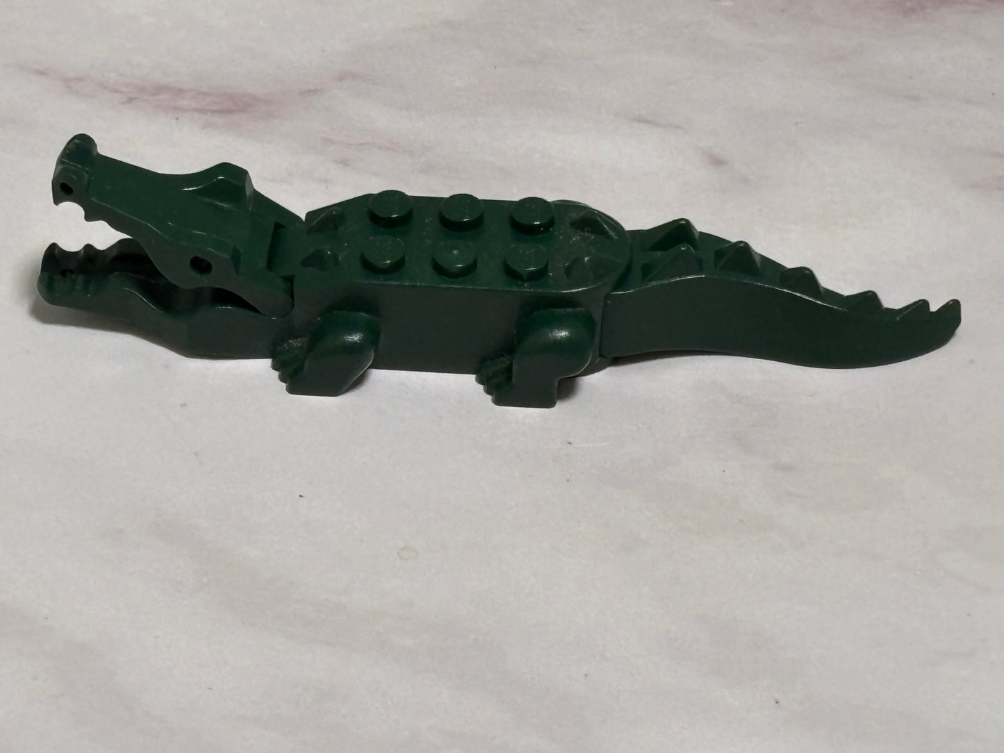 LEGO 1990s Vintage Dark Green Alligator Crocodile 6026c01 Pirates Adventurers