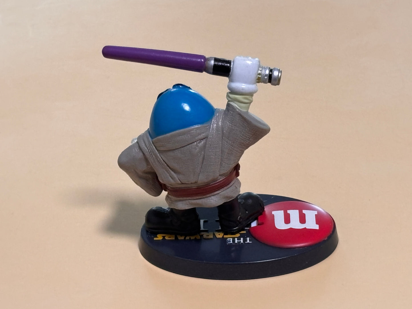 Star Wars Chocolate Mpire Mace Windu Loose 2.5" PVC Blue Figure Hasbro 2005