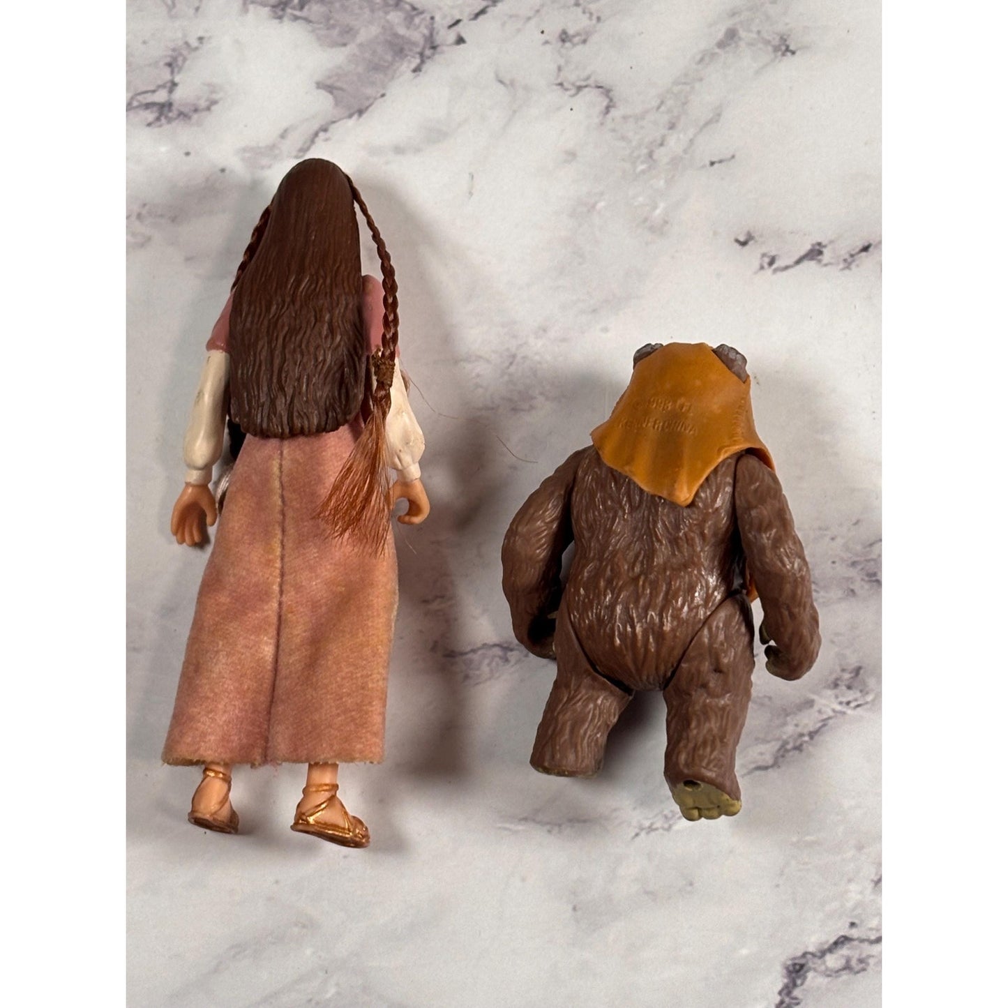 Star Wars Power Force Princess Leia Collection Leia Endor & Wicket 1997 2 Pack