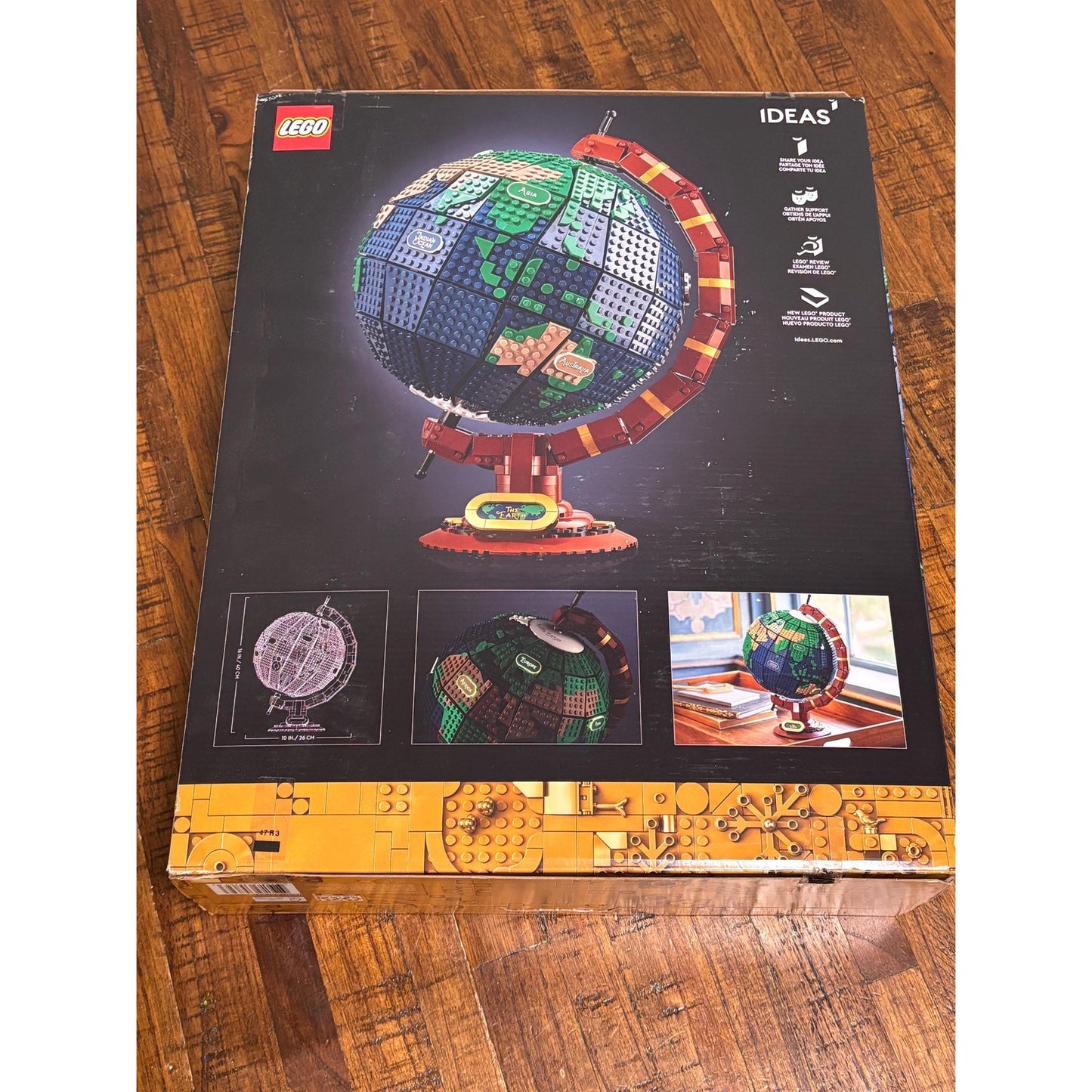 LEGO Ideas: The Globe (21332) - Brand New Sealed - Retired 2585 Pieces