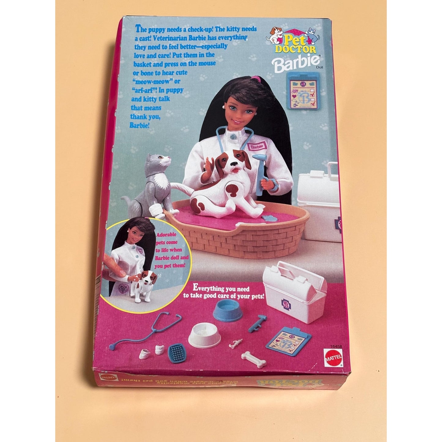 Barbie "Pet Doctor" Brunette Exclusive to Target Sounds Dogs 1996 Mattel #16458