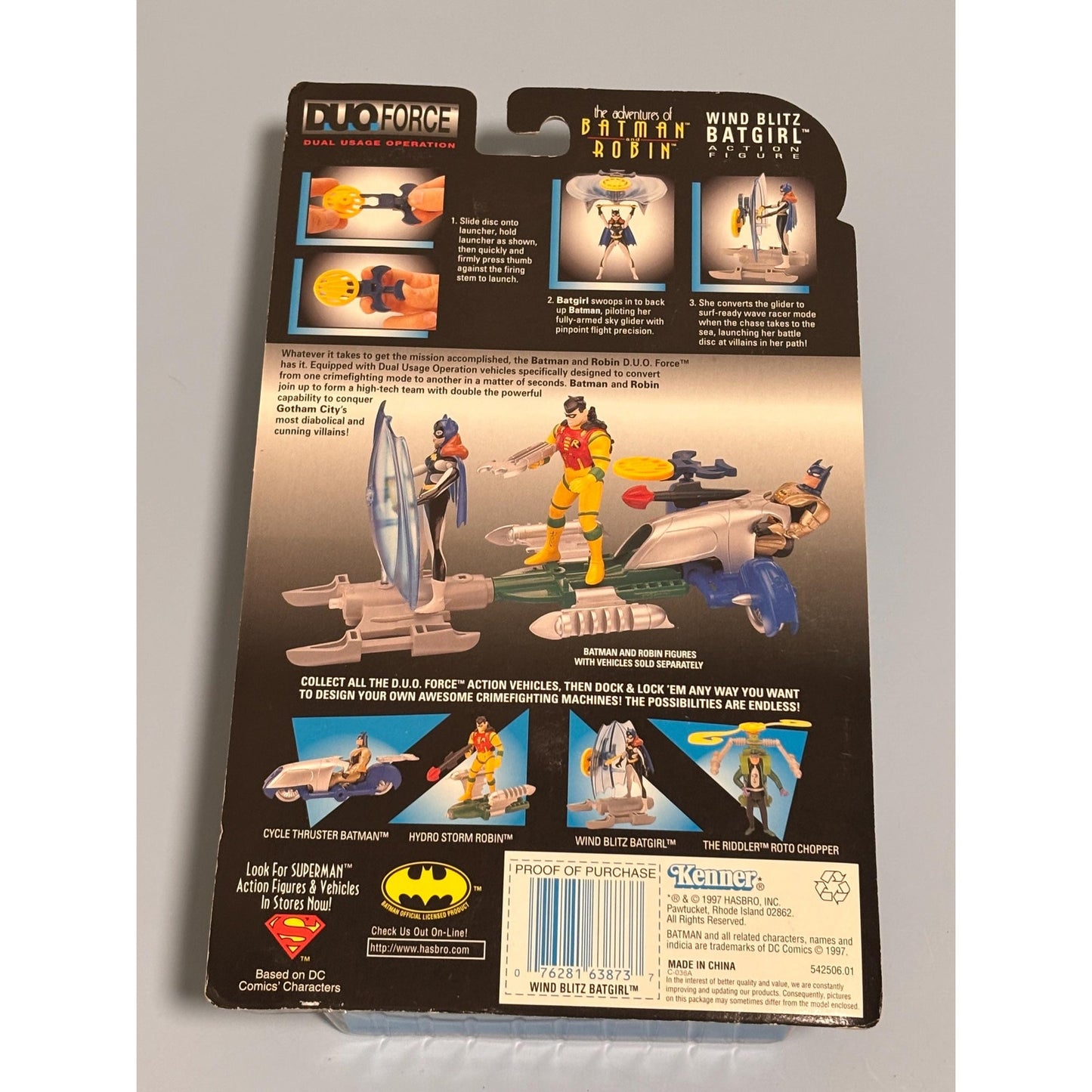 Batman The Adventures of Batman and Robin Wind Blitz Batgirl Duo Force 97 Hasbro